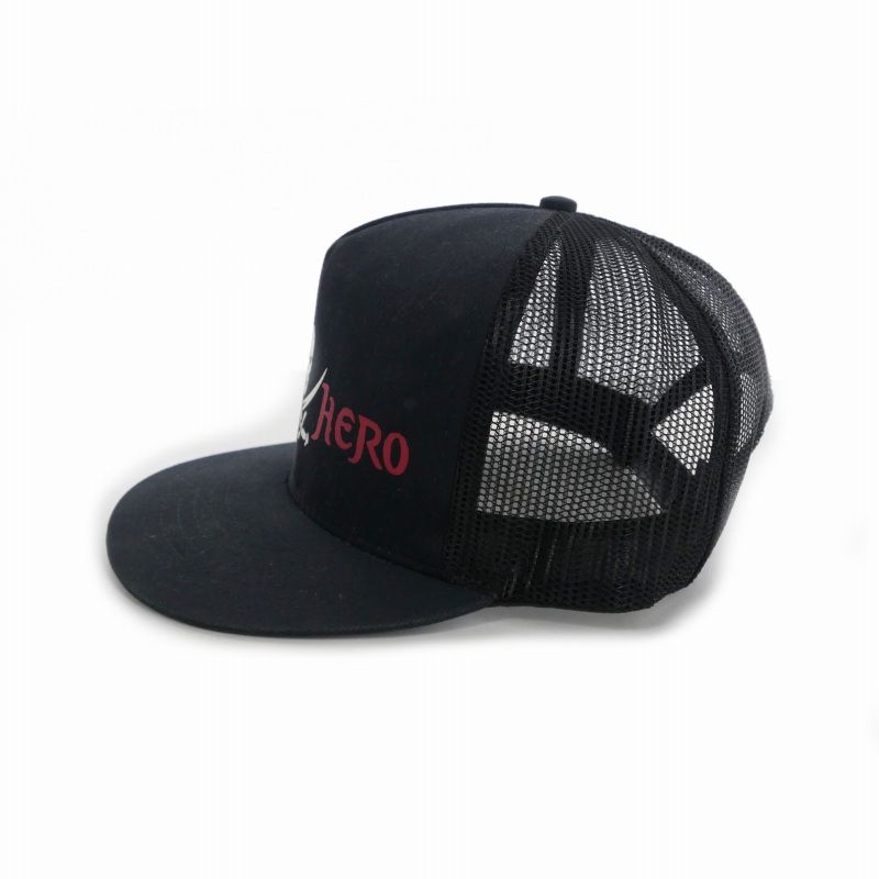 アンチヒーロー ANTIHERO メッシュキャップ 帽子 スカル ロゴ 黒