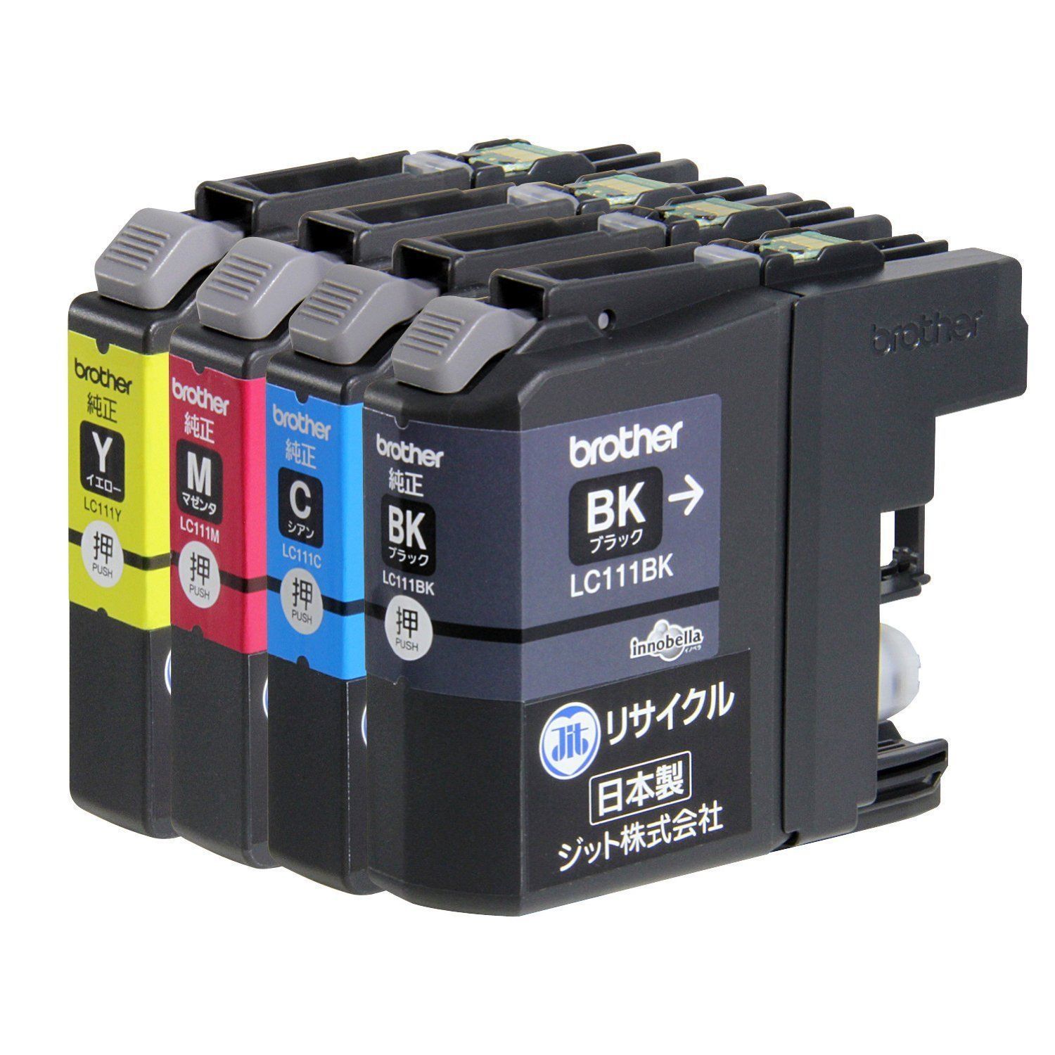 日本製 インクカートリッジ リサイクル 4色セット対応 JIT-NB1114P LC111-4PK ブラザー(Brother) ジット