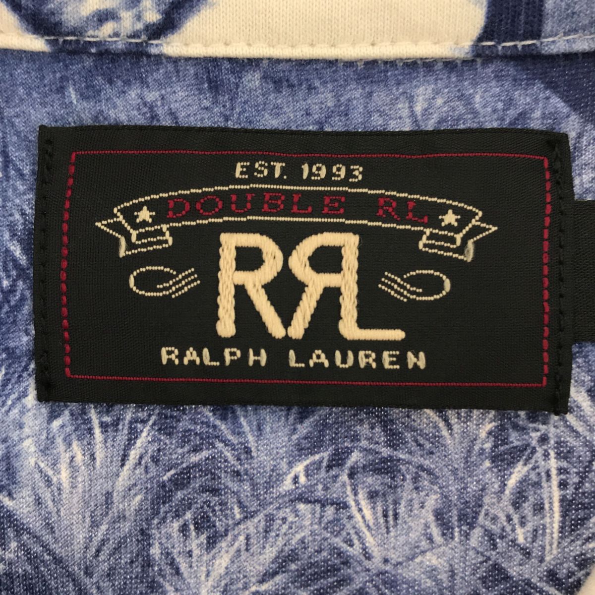 RRL フォトプリントジャージーキャンプシャツ Sサイズ www