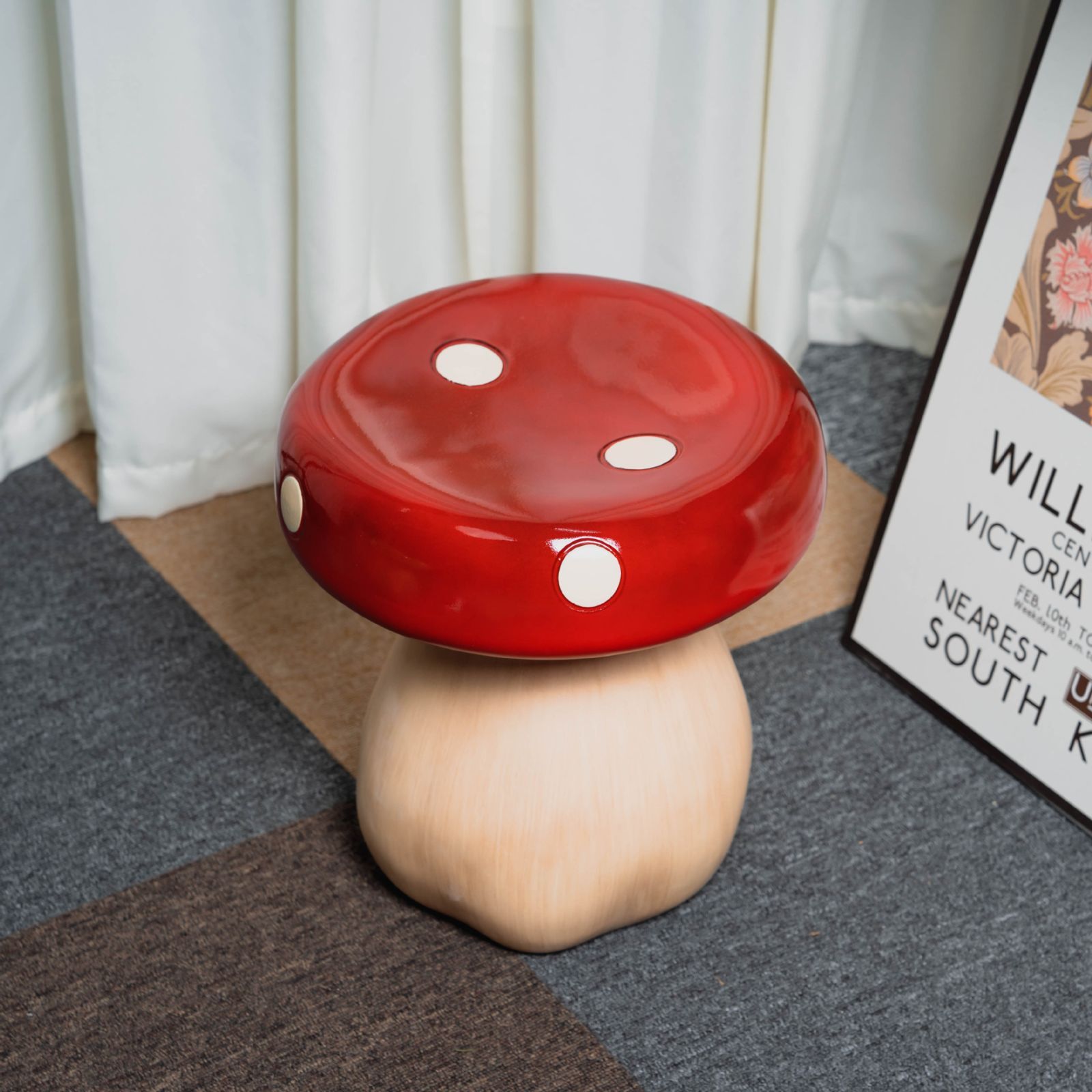 スツール 椅子 イエロー きのこ 背もたれなし コンパクト シンプル インテリア スツール 椅子 イス イエロー 黄色 きのこ きのこ型 おしゃれ