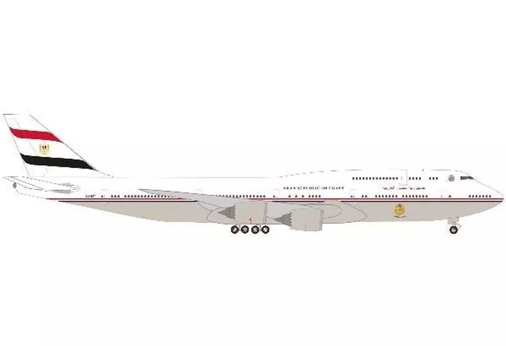 中古】ミニカー 1/500 747-8 BBJ エジプト政府専用機 SU-EGY [HE538039