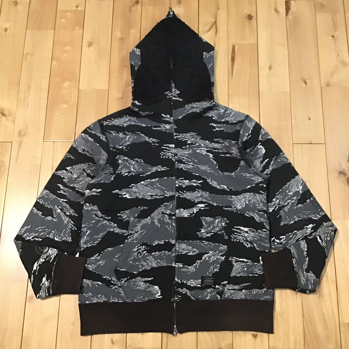 Black Tiger camo タイガー パーカー Mサイズ Tiger full zip hoodie a