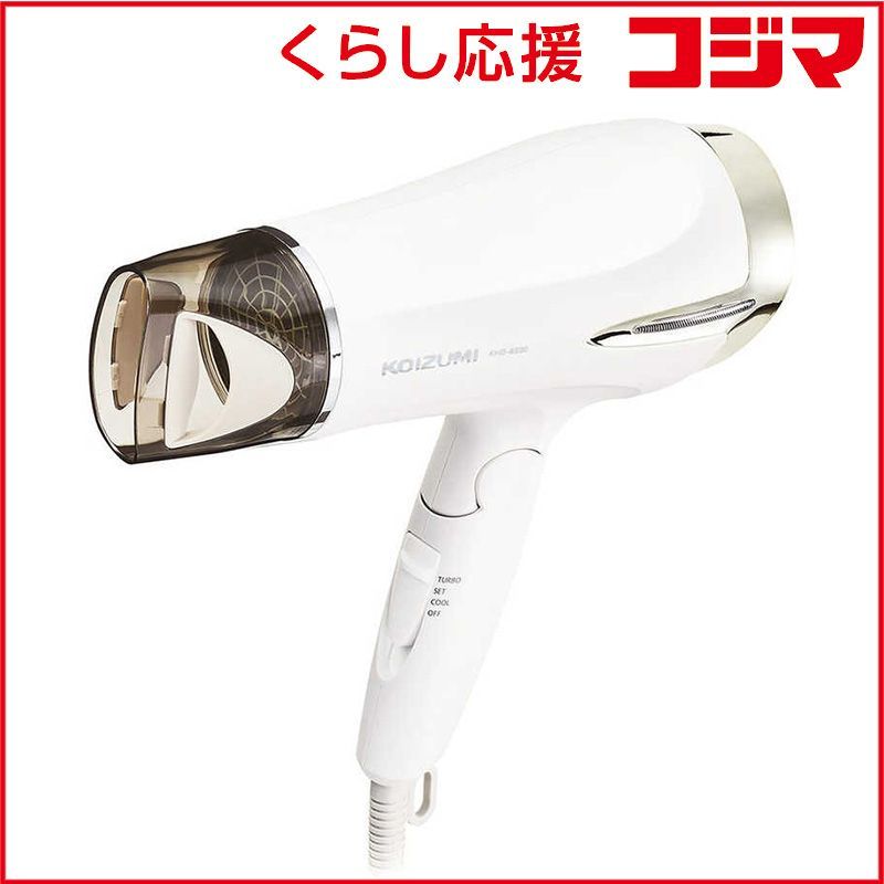 新品 未開封 】 コイズミ マイナスイオンヘアドライヤー KHD-9330/W 未 