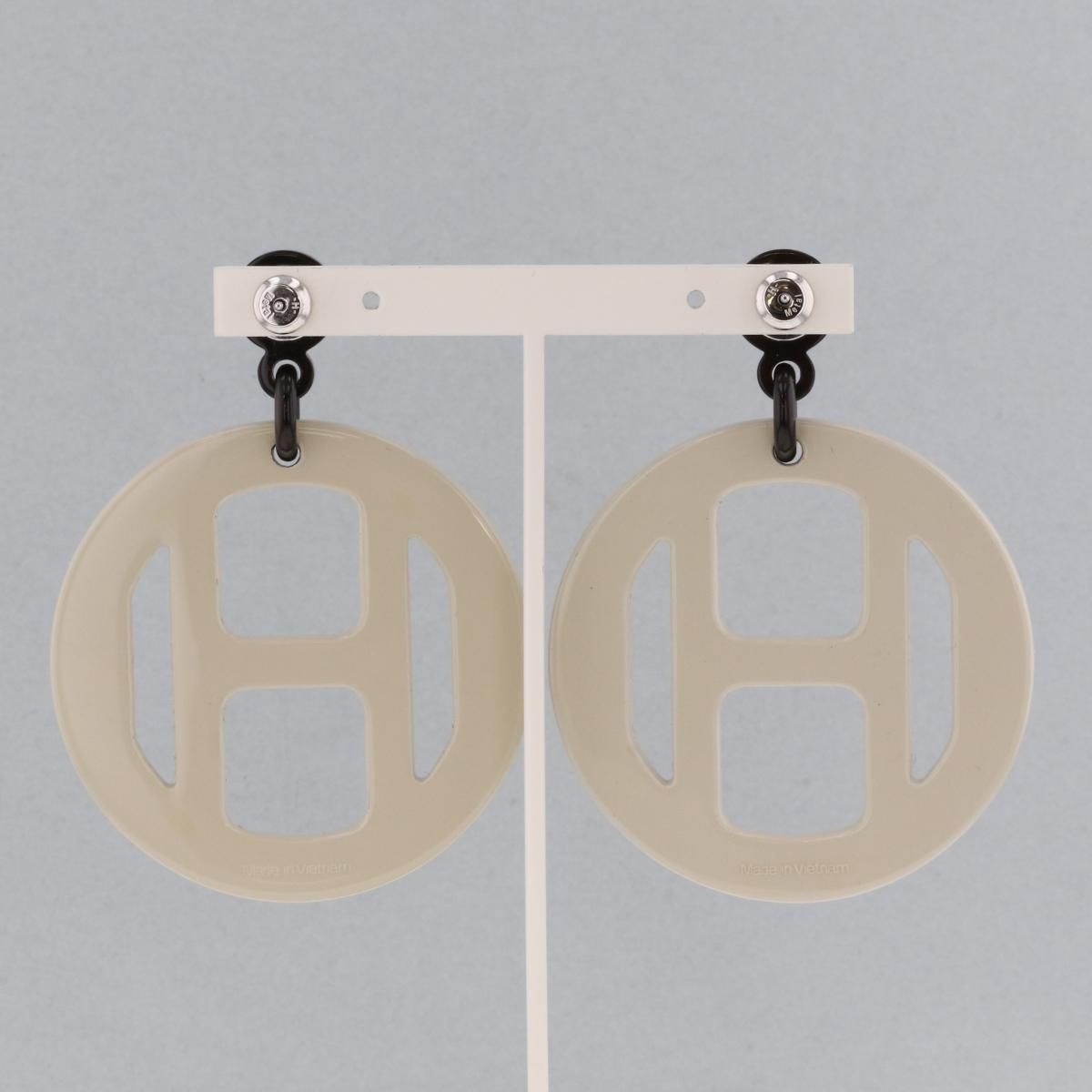 HERMES （エルメス） Hエキップ バッファローホーン ピアス ブランド