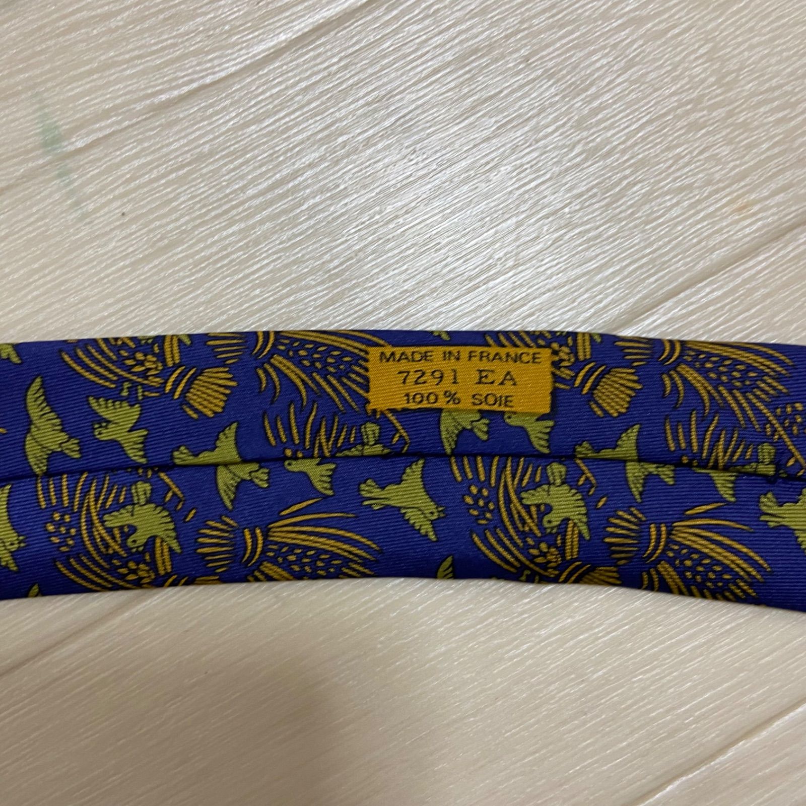 鑑定済み】HERMES エルメス シルク100% ネクタイ 鳥 バード
