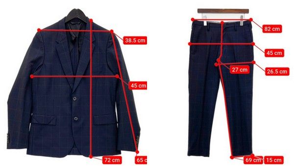 ウィンドウペンチェック 裏地ドット