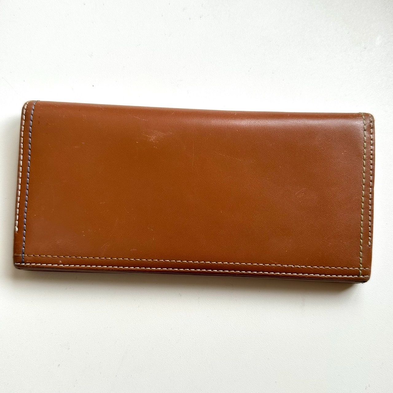 ポールスミス Paul Smith 長財布 カラフルステッチ ライトブラウン 