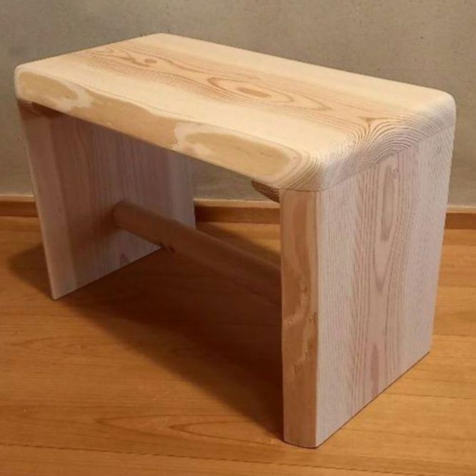 一点物 国産杉 スツールベンチ 無垢材 玄関椅子 ディスプレイ台