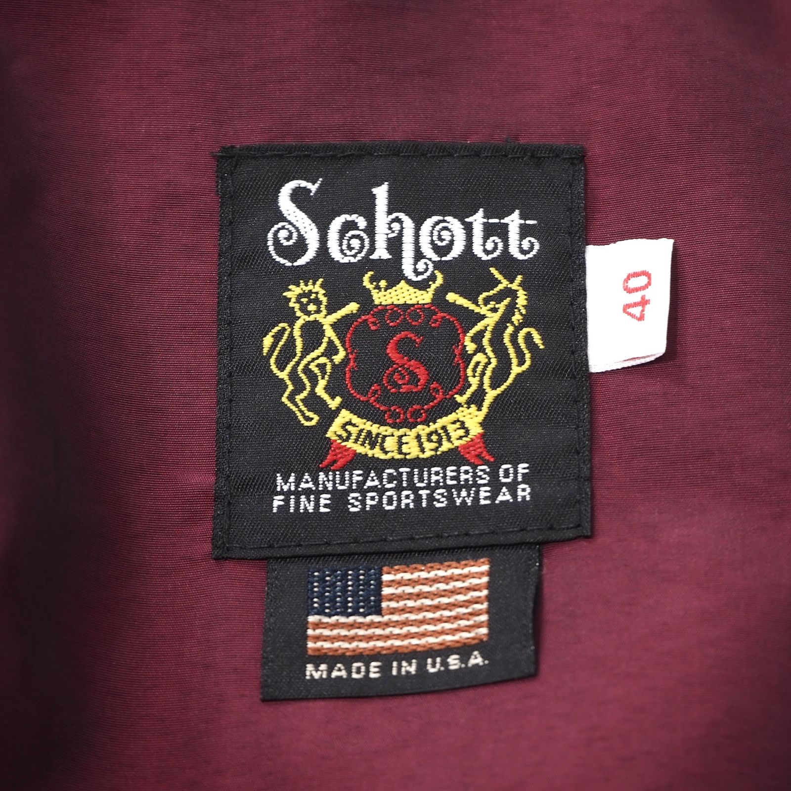 △美品 ショット Schott USA製 現行 641XX シングル レザー ライダース 