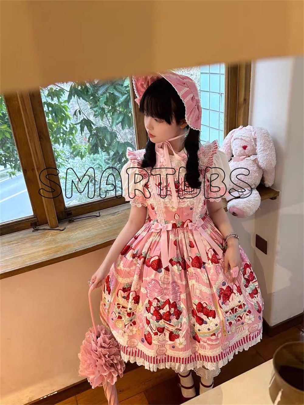 甘ロリワンピース♪ピンク Mサイズ ネコちゃん柄お出かけや女子会にも最適 予約販売】子猫の甘ロリスイートワンピース – ロリータ