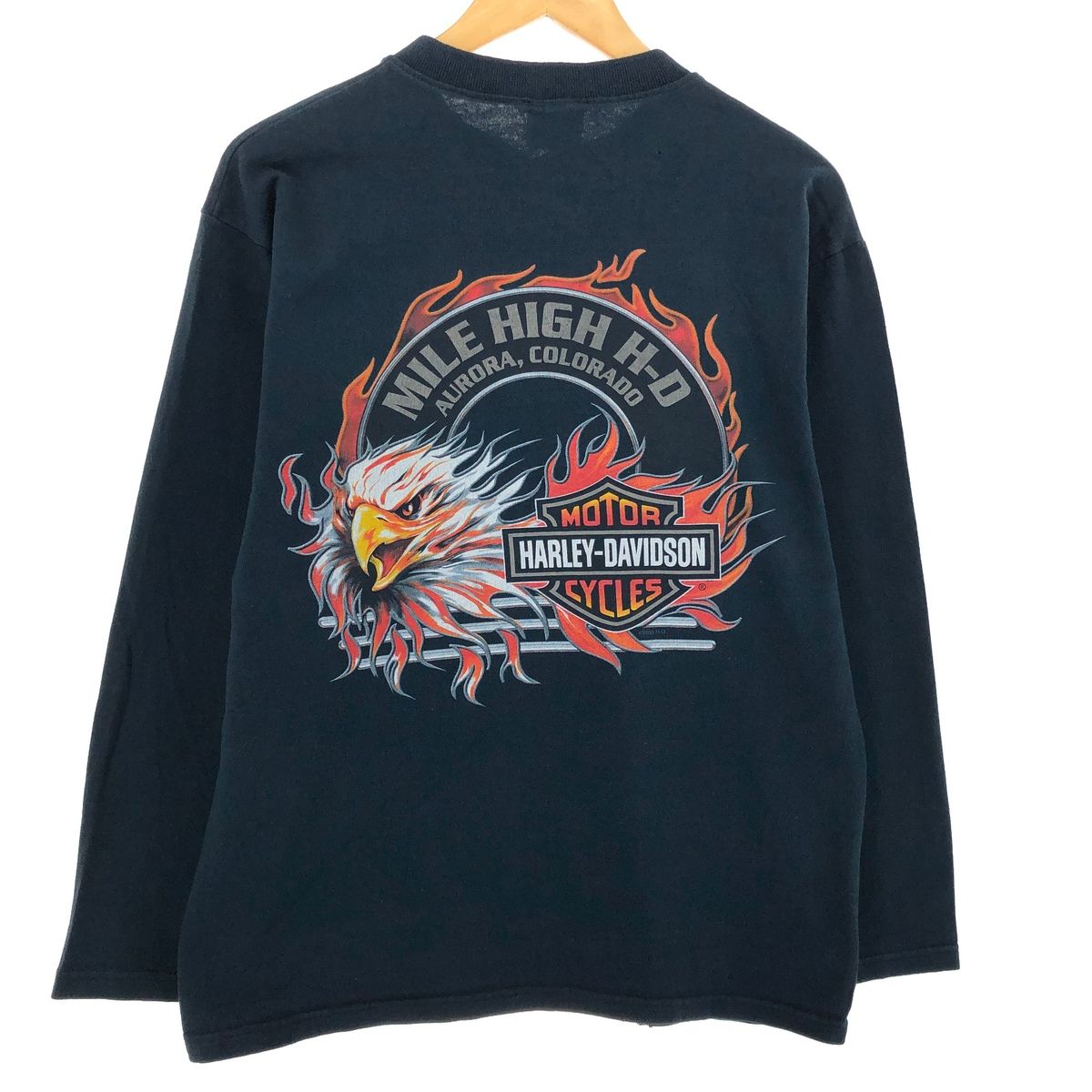 古着 00年代 ハーレーダビッドソン Harley-Davidson バックプリント  