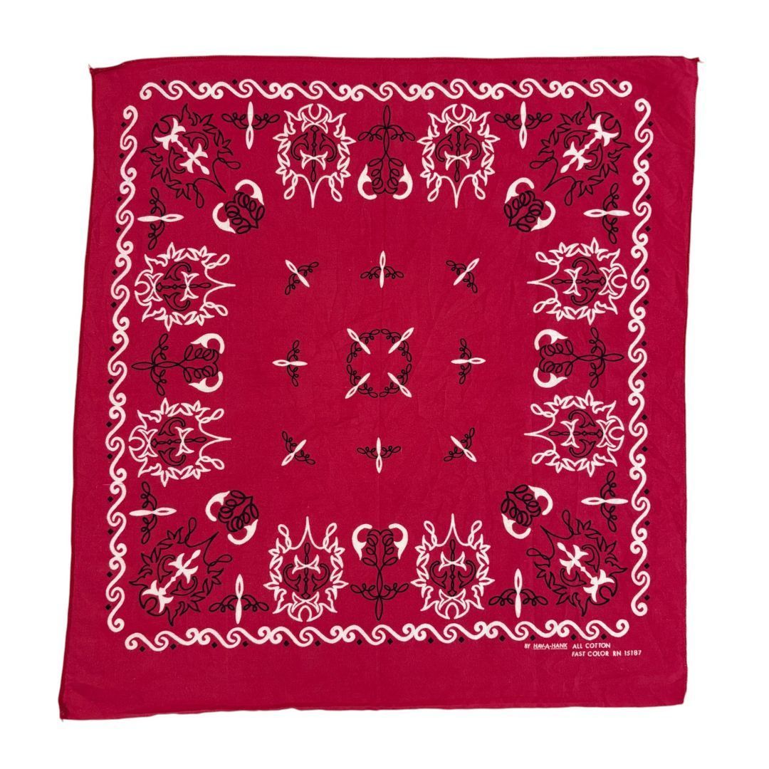 vintageバンダナ 60s USA製 RN15187 ボタニカル B-070 - メルカリ