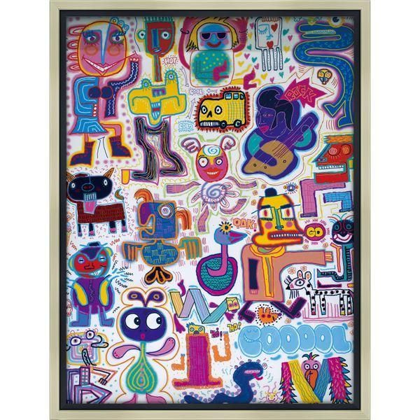 八幡三郎「中世の町」肉筆水彩画 1993年作【真作保証】 八幡三郎「中世