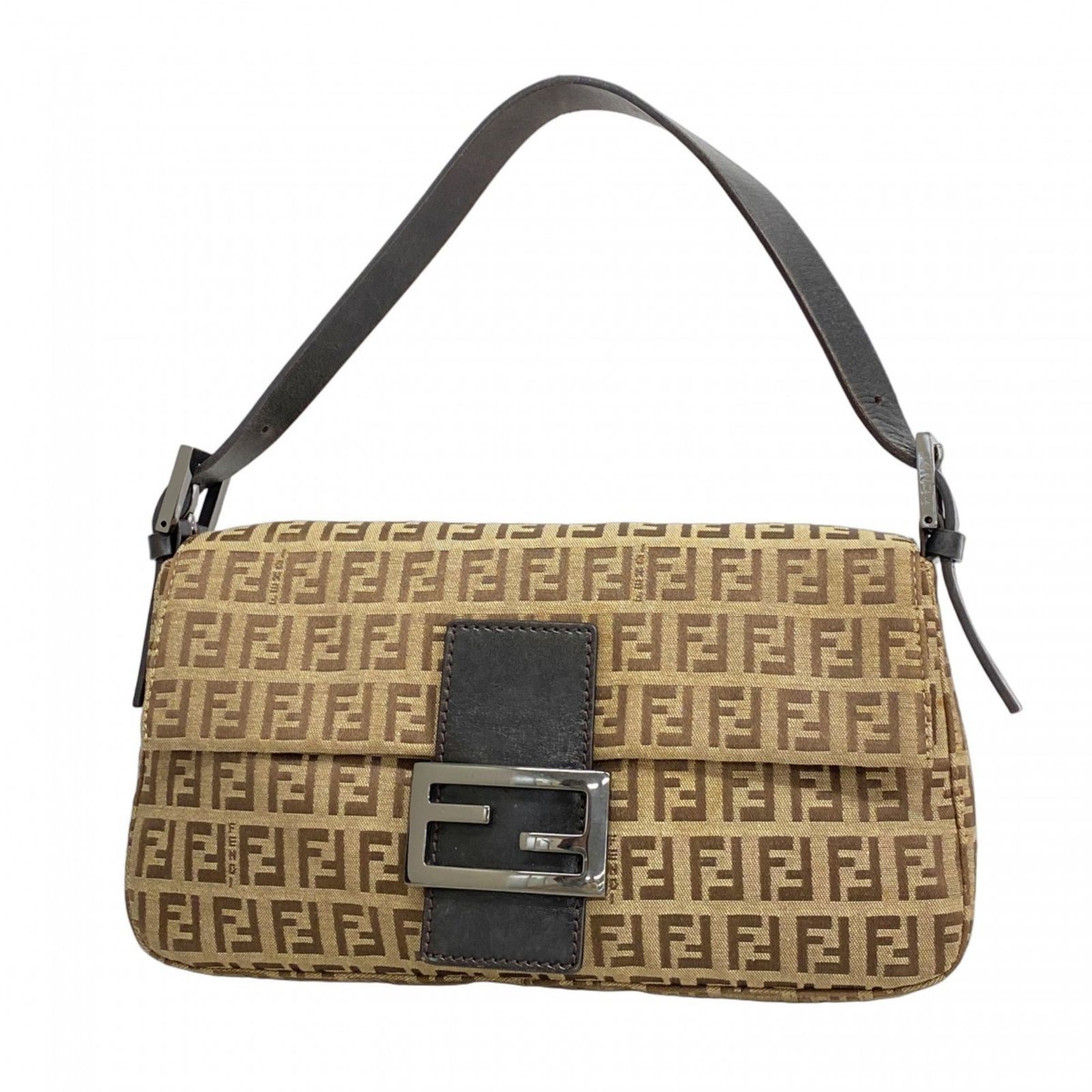 FENDY フェンディ ハンドバッグ/ズッキーノ/ナイロンキャンバス