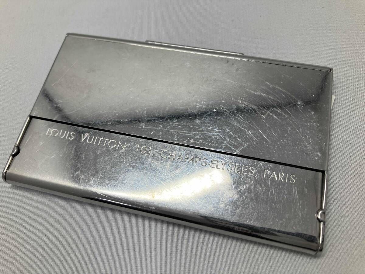 LOUIS VUITTON ルイ ヴィトン ポルト カルト シャンゼリゼ カード名刺入れ シルバー メタル M65227