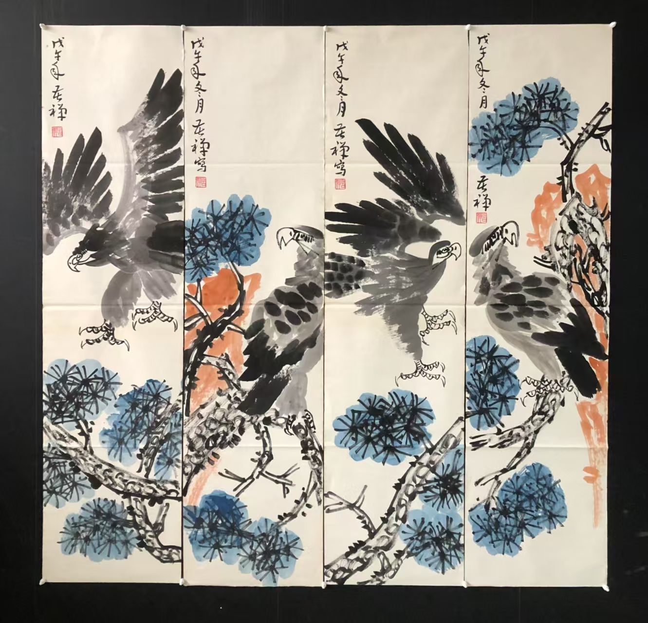 【本日特価】 民家 水墨画 墨絵 日本の田舎東北地方にスケッチに行った時の絵 絵画