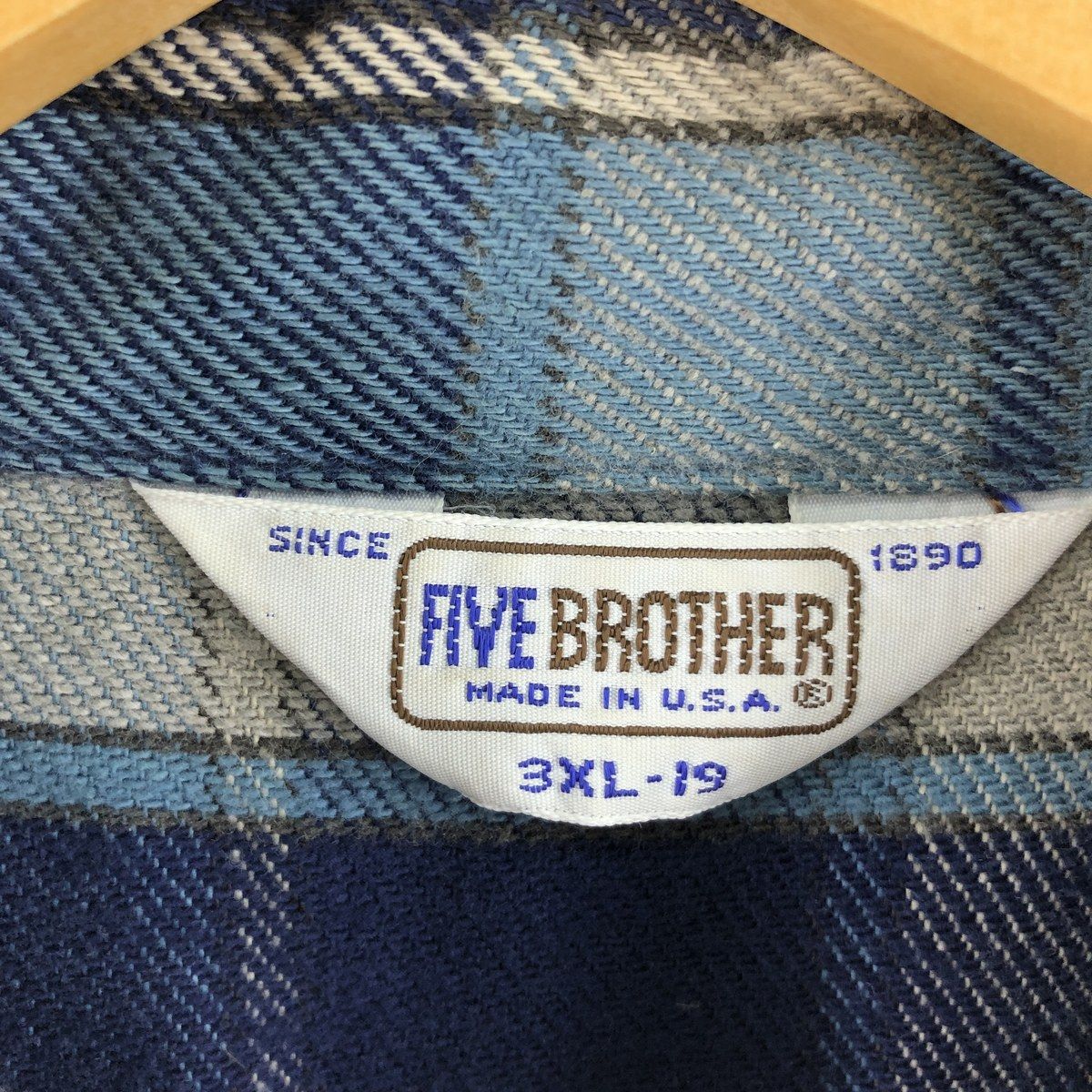 古着 70~80年代 ファイブブラザー Five Brother チェック柄 長袖