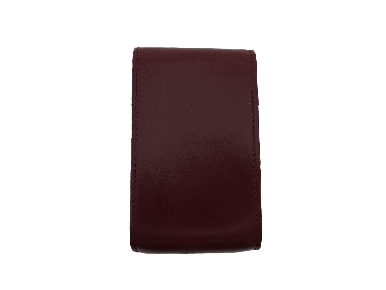 カルティエ CARTIER シガレットケース マストライン ボルドー×ゴールド レディース