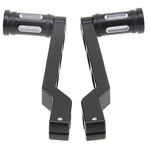 新品 HANSWD for ハーレーオートバイ バックステップ CNC 変速シフターレバーペダル(黒)