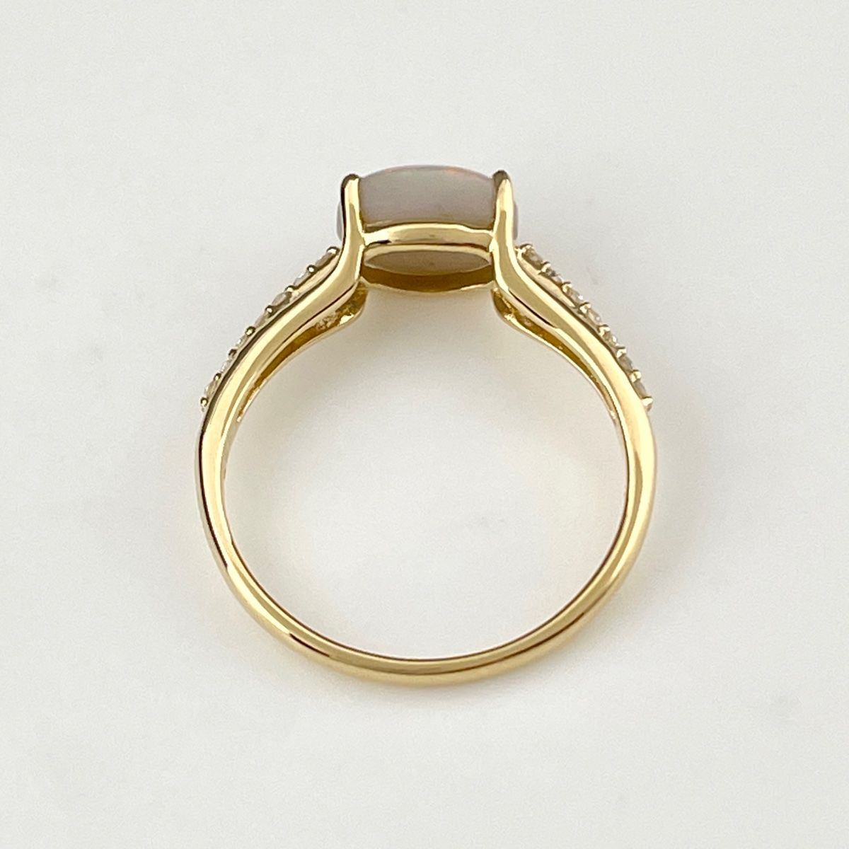 リメイク オパール デザインリング K18 イエローゴールド 指輪 