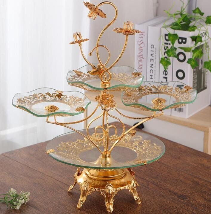 食器 ケーキスタンドプレート 4段セット プレート アフタヌーンティー フルーツ トレー 皿