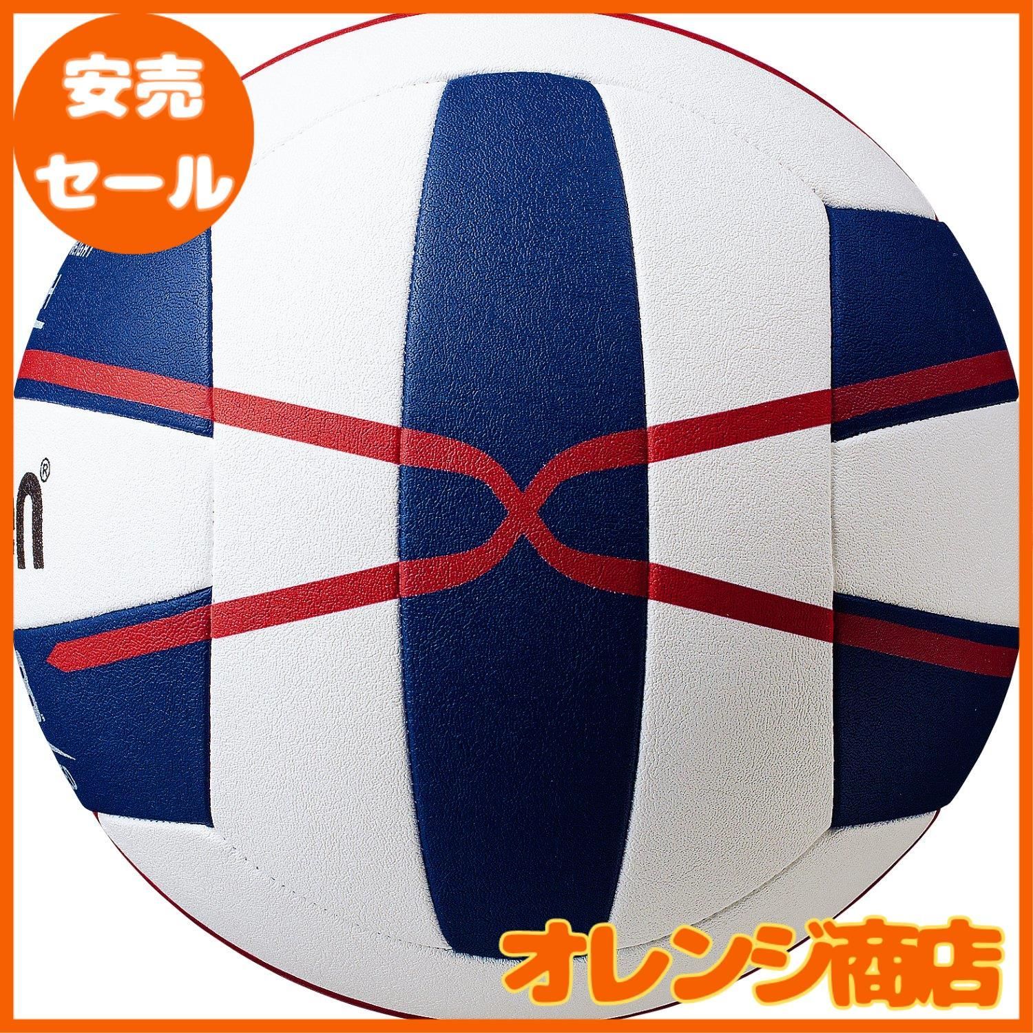  molten モルテン ビーチバレーボール V 5 B 5000 白×青×赤 ボール アメリカンフットボール