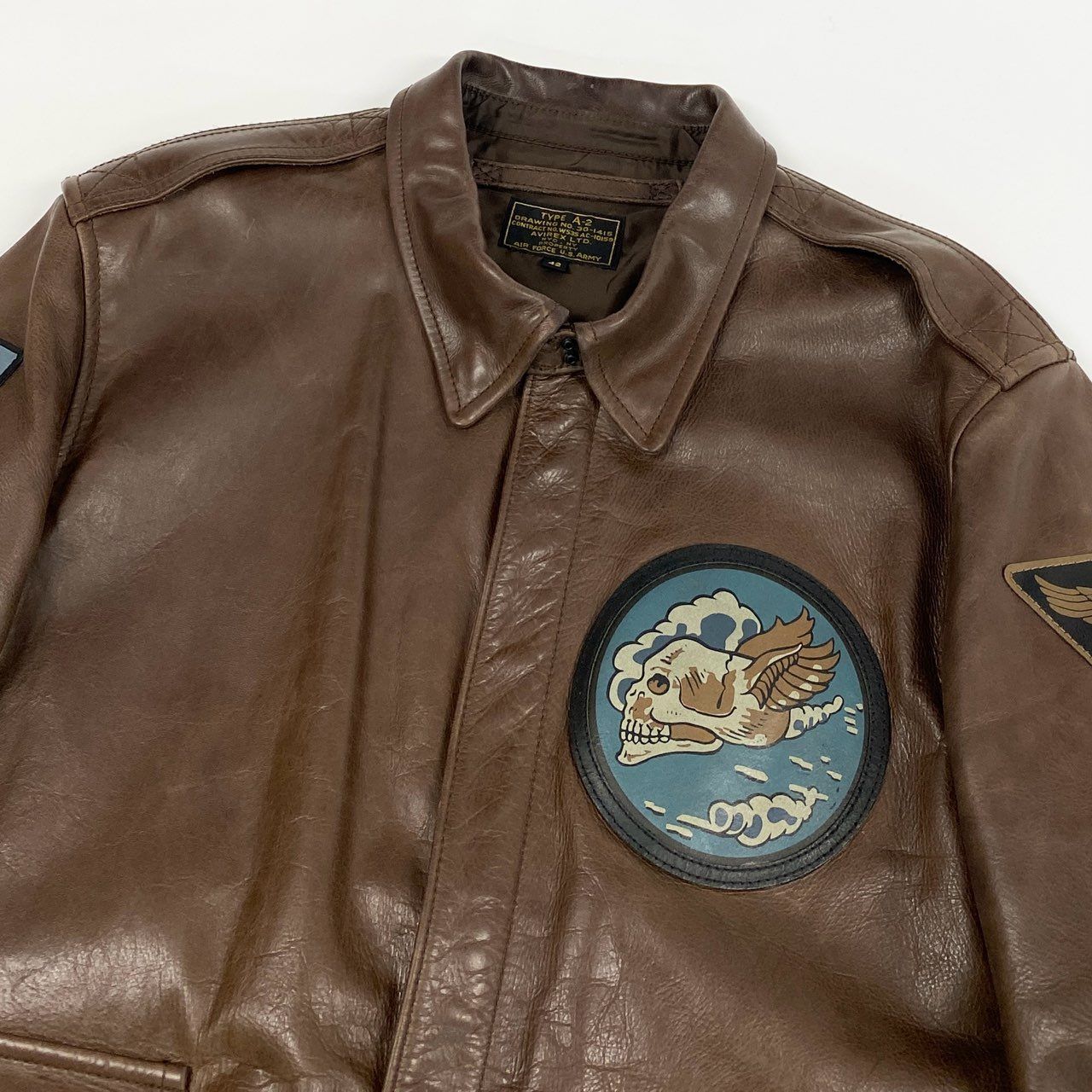 16j20 AVIREX アヴィレックス A-2 FLYING SKULL フライングスカル