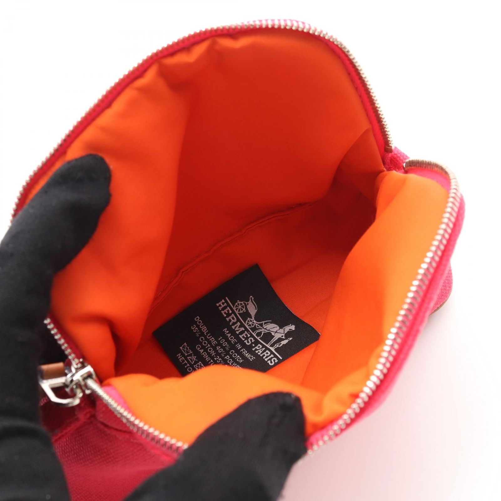 エルメス HERMES ポーチ ボリードポーチ15 ミニミニ ハイビスカス