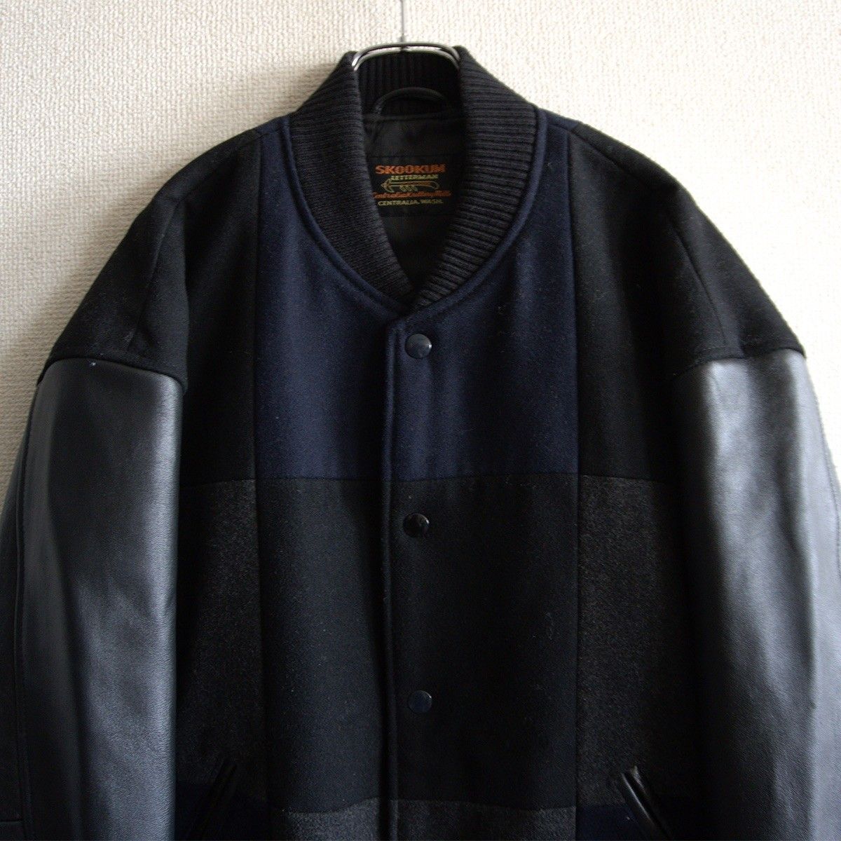 monkey time別注】SKOOKUM【【メルトン×レザー スタジャン】S