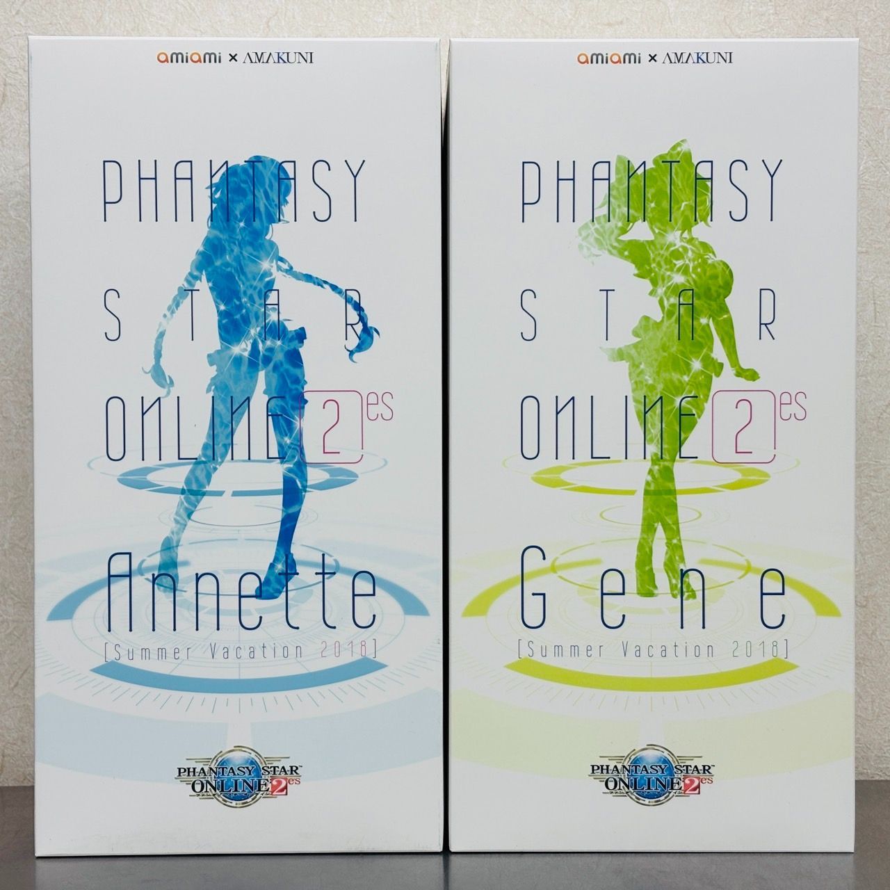 amiami×AMAKUNI ファンタシースターオンライン 2 es アネット ジュネ サマーバケーション 2018 2体 フィギュア まとめ セット | SAO あみあみ アマクニ