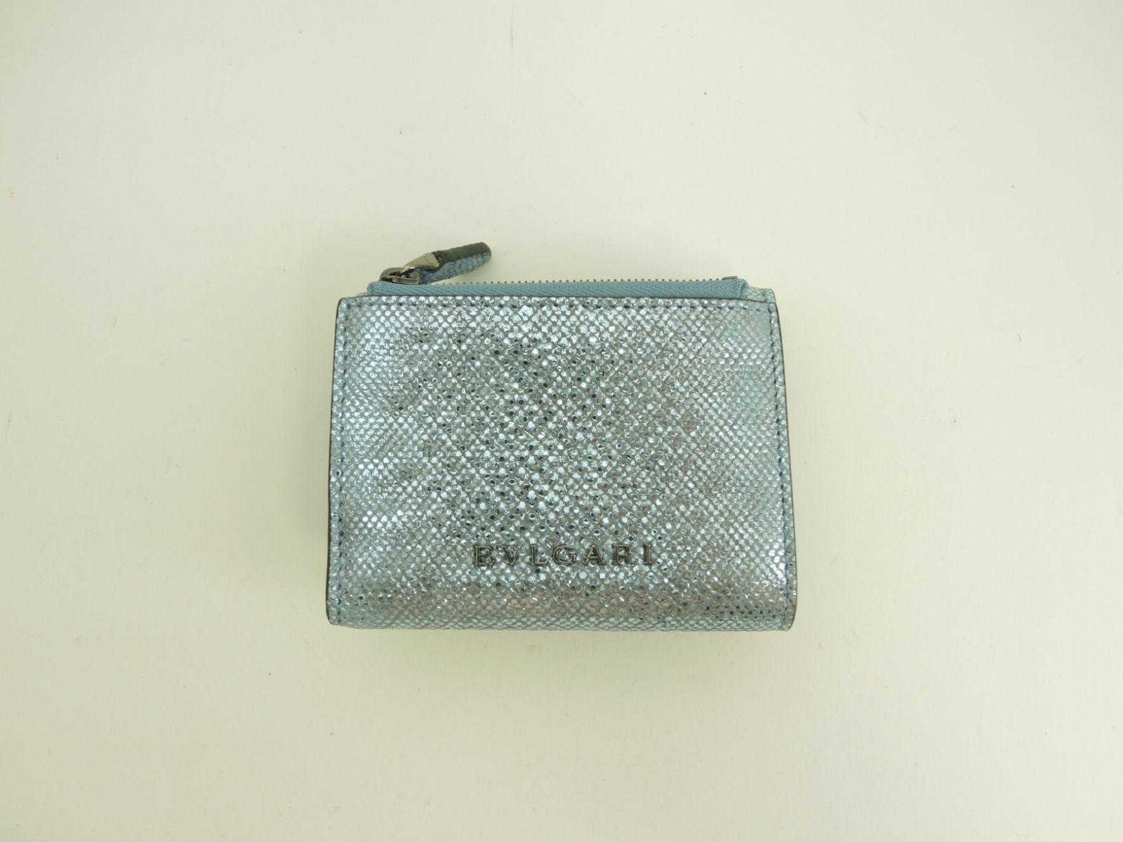 BVLGARI セルペンティ 三つ折り 財布 ブルー系 BVLGARI ブルガリ 三つ折り財布 セルペンティ フォーエバー
