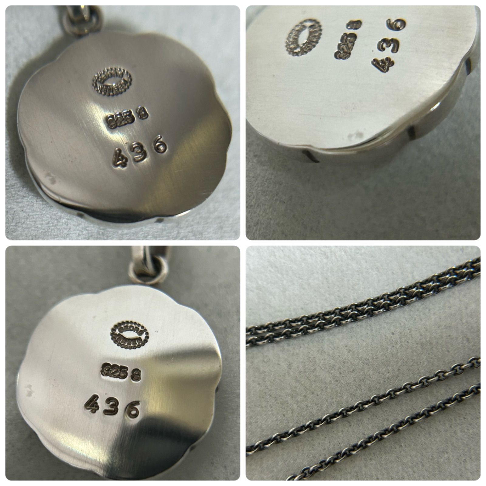 美品 ジョージジェンセン 436 フラワー アメシスト トップ ジョージジェンセン ネックレス ペンダント 436 フラワー