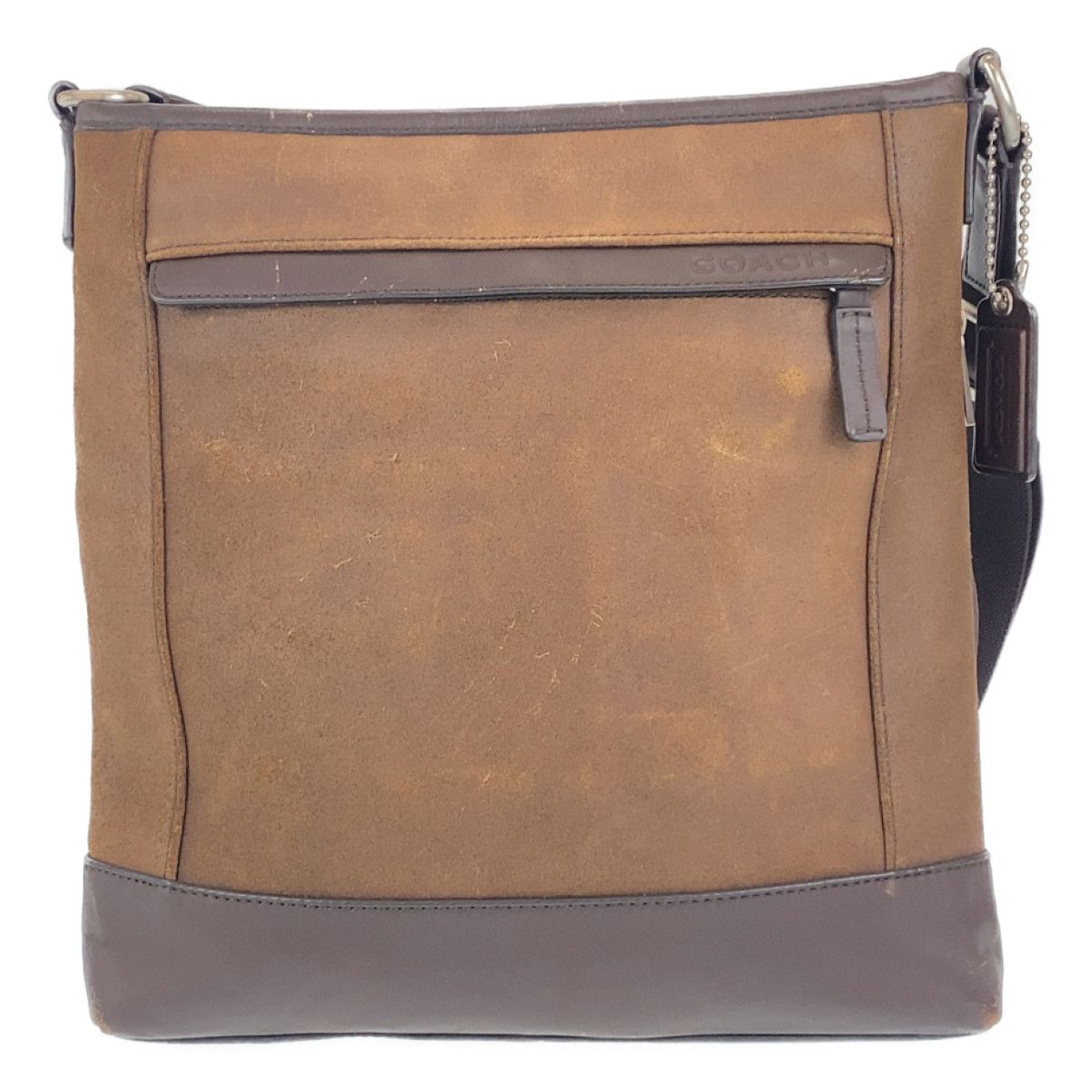 COACH コーチ ブラウン 茶 シルバー金具 レザー F70920 COACH コーチ ブラウン 茶 シルバー金具 レザー F70920