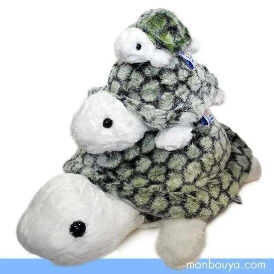 【SALE 10%OFF】 カメ ぬいぐるみ キュート販売 CUTE marine collection アストラカメ グリーン3サイズセット