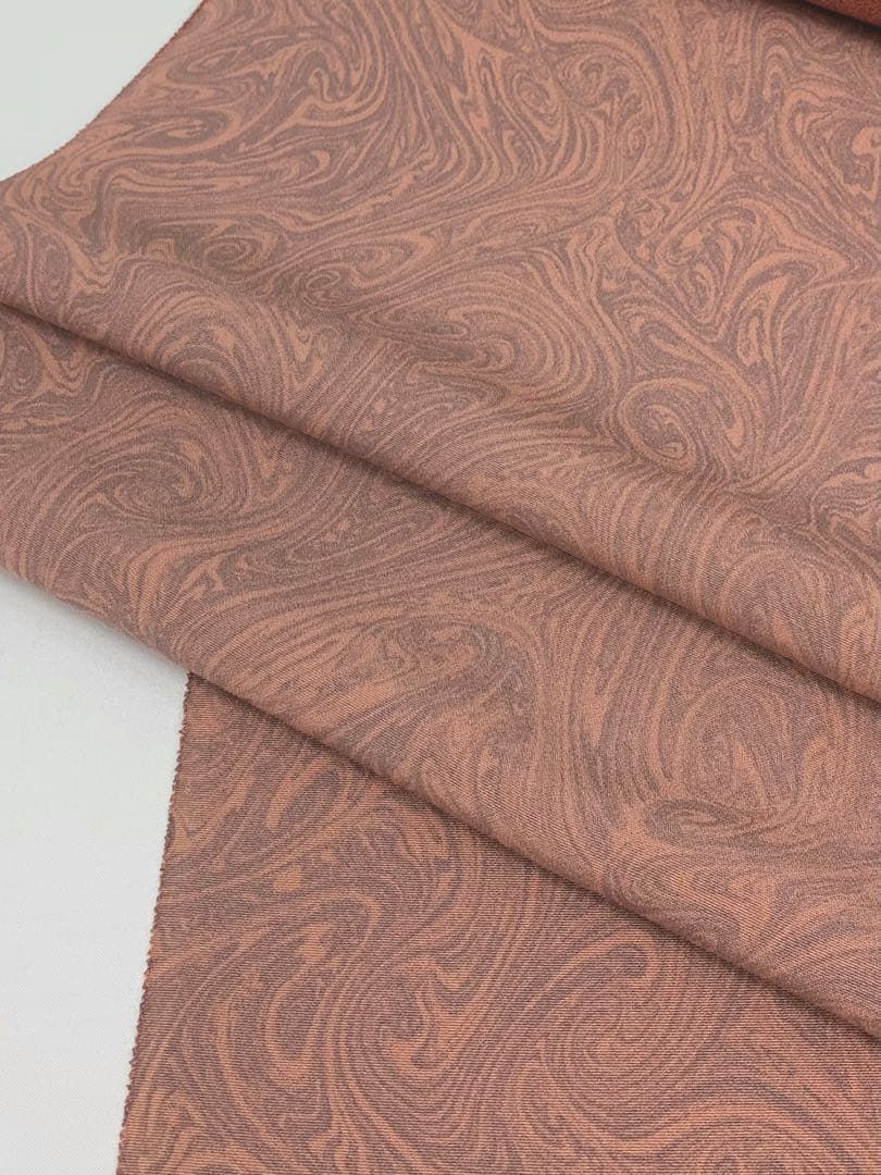 両面染小紋 江戸小紋 伊勢型共八掛 正絹 反物 小紋 両面染 伊勢型江戸小紋 墨流し×鮫 共八掛 正絹 反物 両面