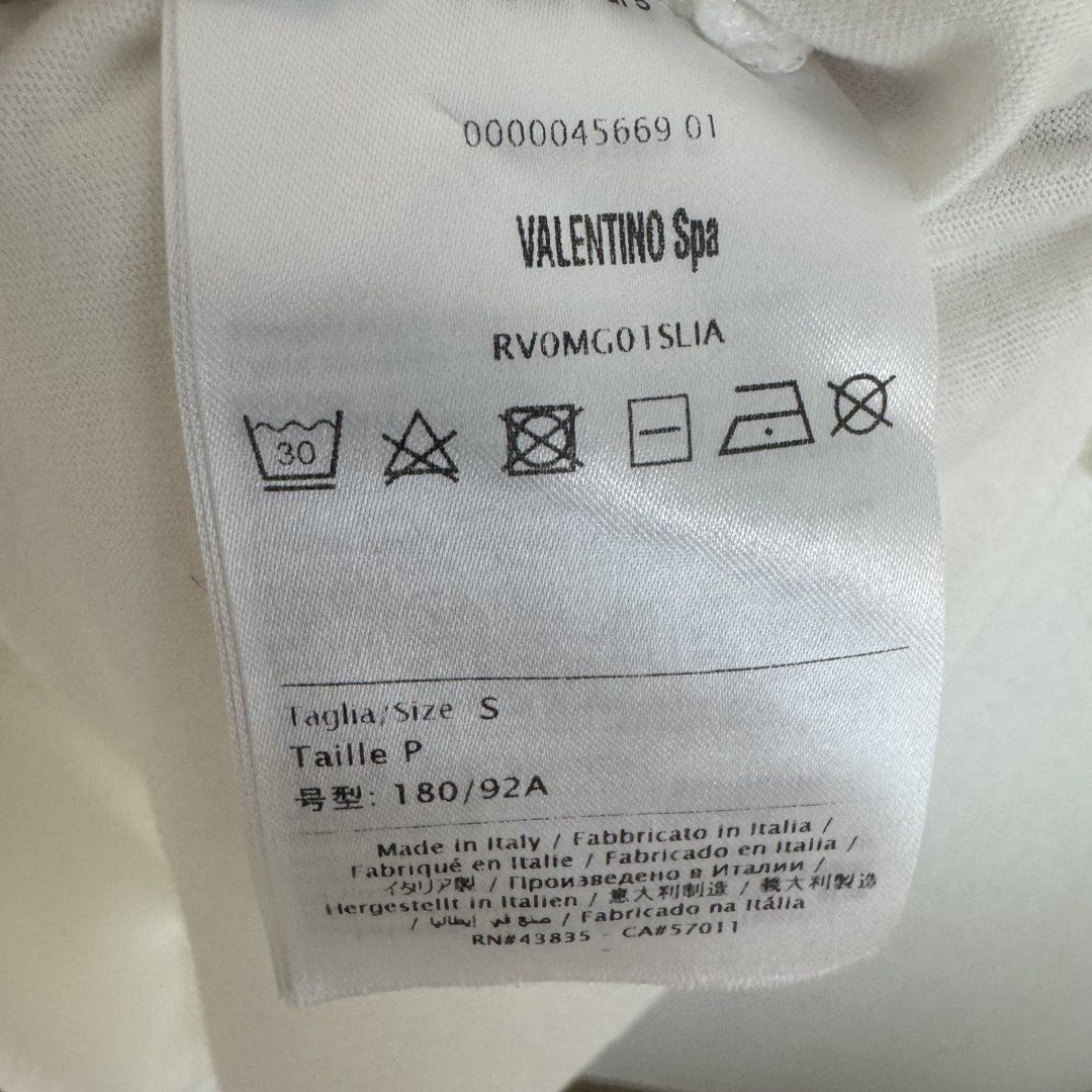 VALENTINO - VALENTINO ヴァレンティノ Tシャツ 半袖 ビッグロゴプリント ホワイト レディース 古着 モード VALENTINO ヴァレンティノ Tシャツ 半袖 ビッグロゴプリント