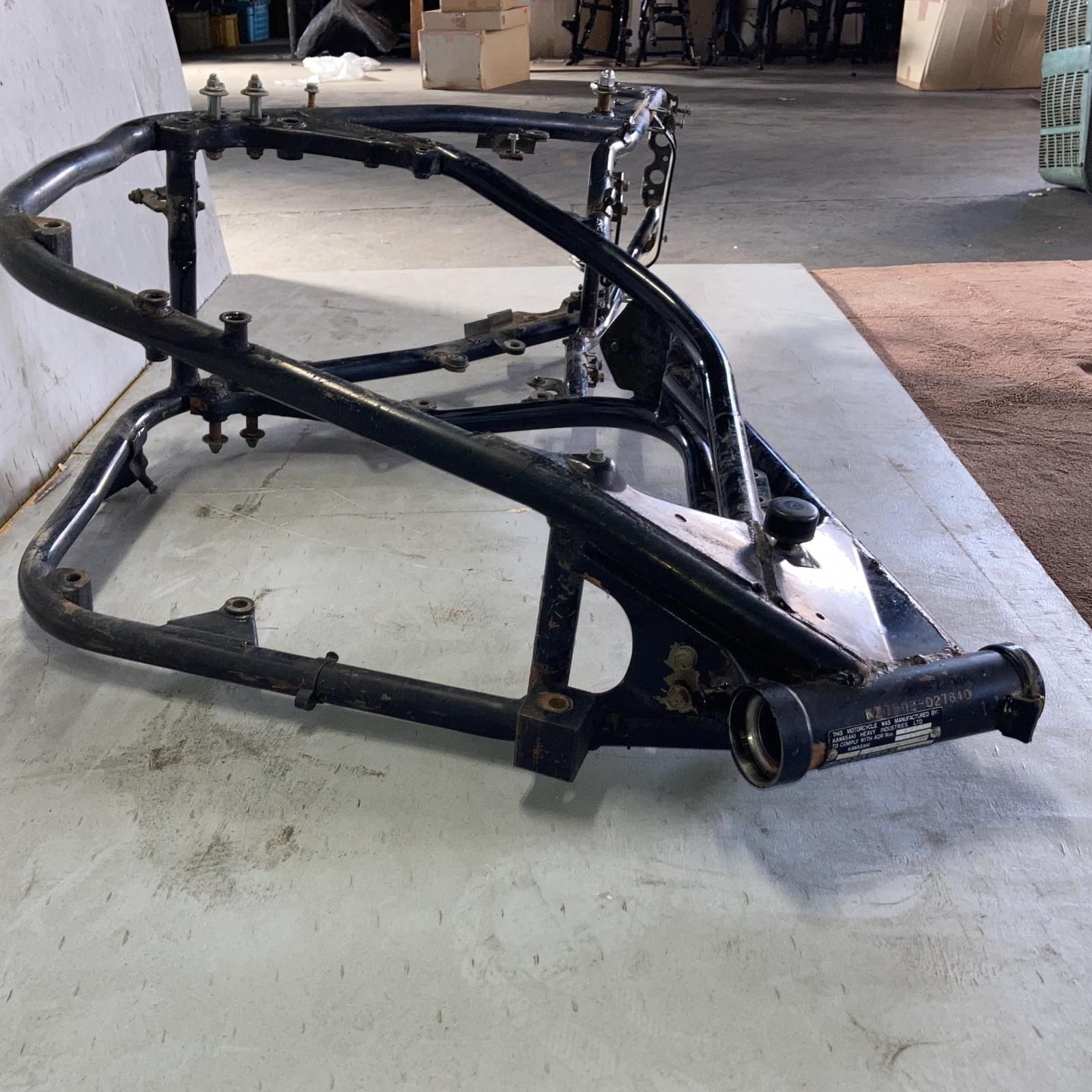 KAWASAKI Z750 FX 3型 KZ750E メインフレーム 書類付き 当時物 (C-24 