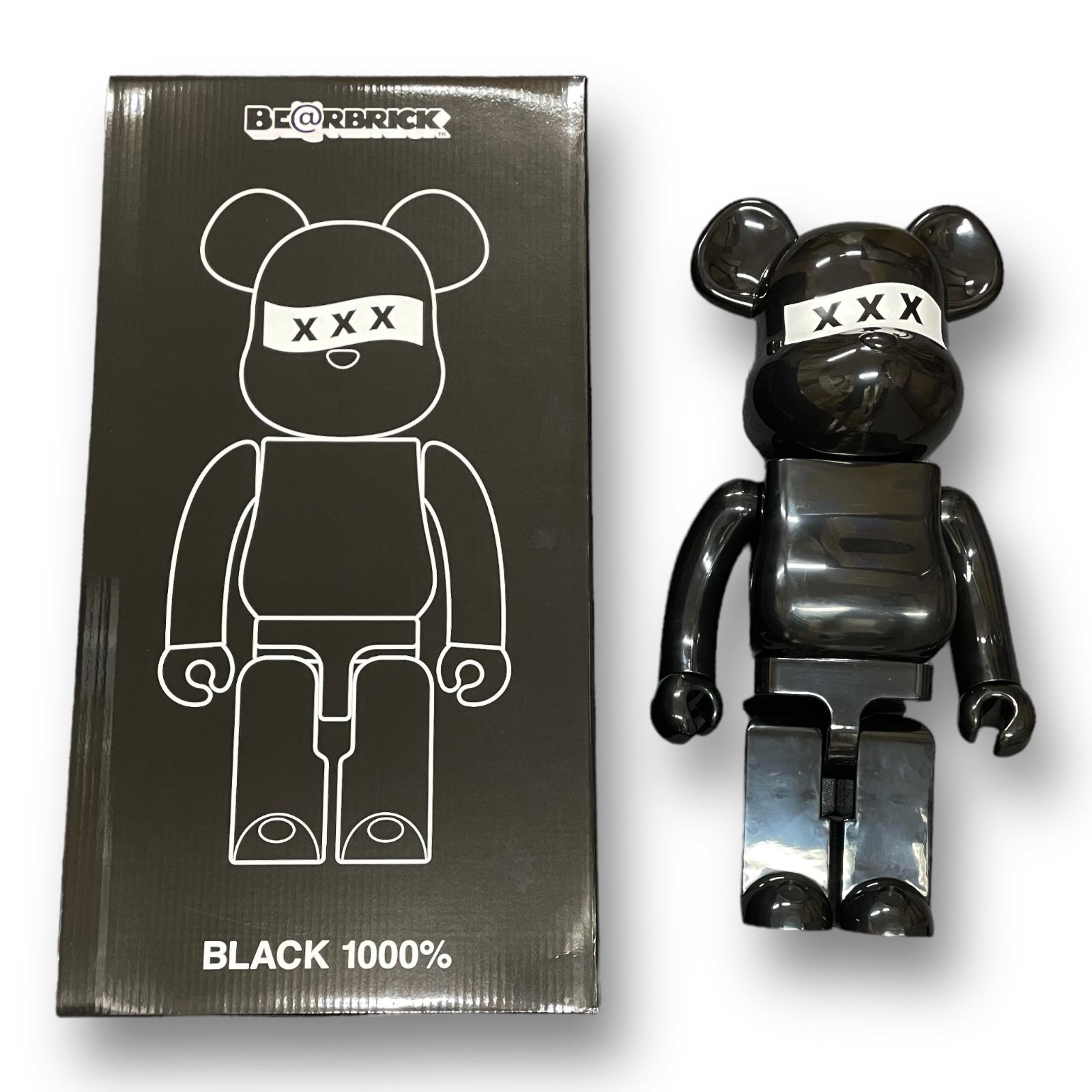 未使用品 MEDICOM TOY BE@RBRICK GOD SELECTION XXX 1000％ BLACK