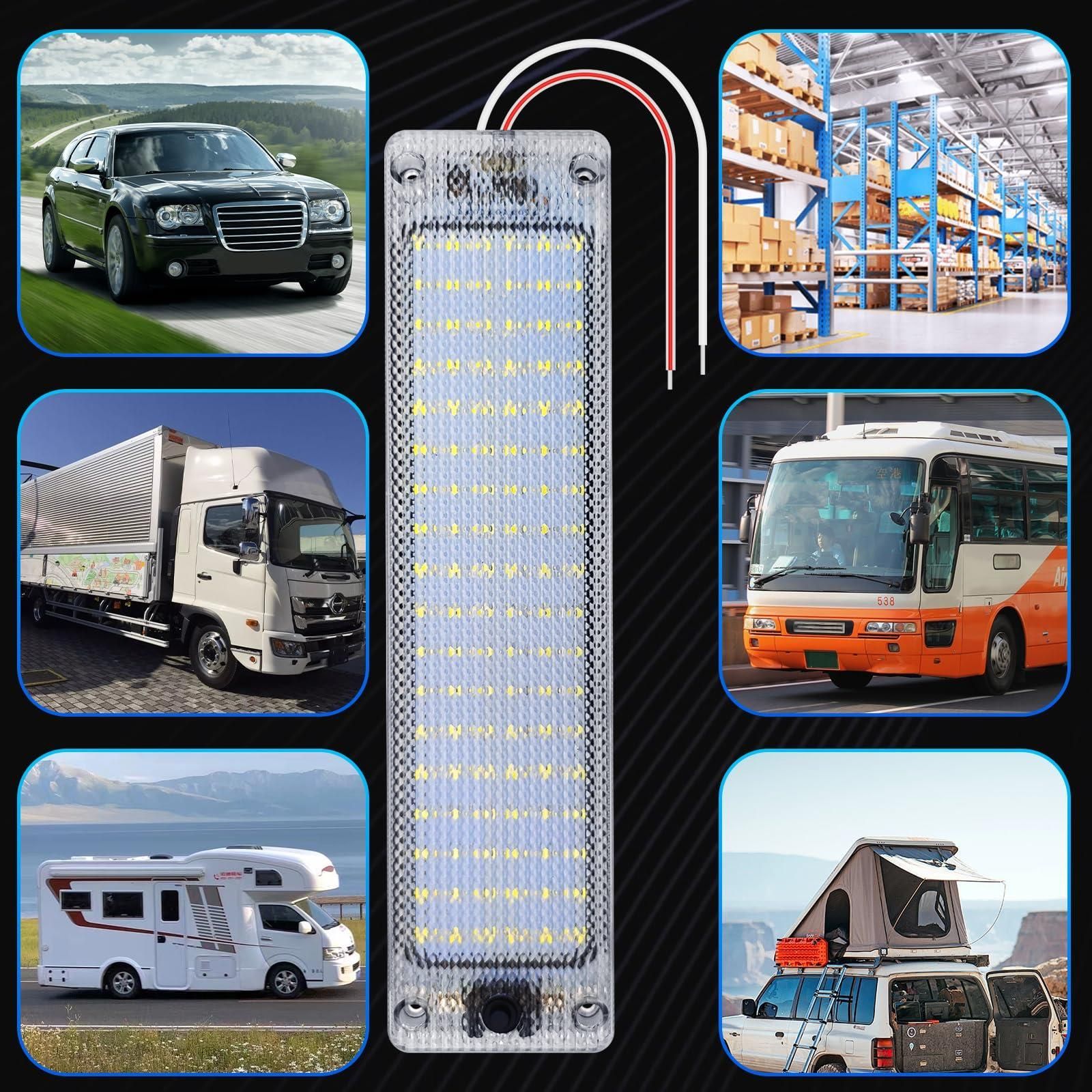 Fenikso LED ルームランプ 荷室灯 ホワイト 12V/24V兼用 ON/OFF
