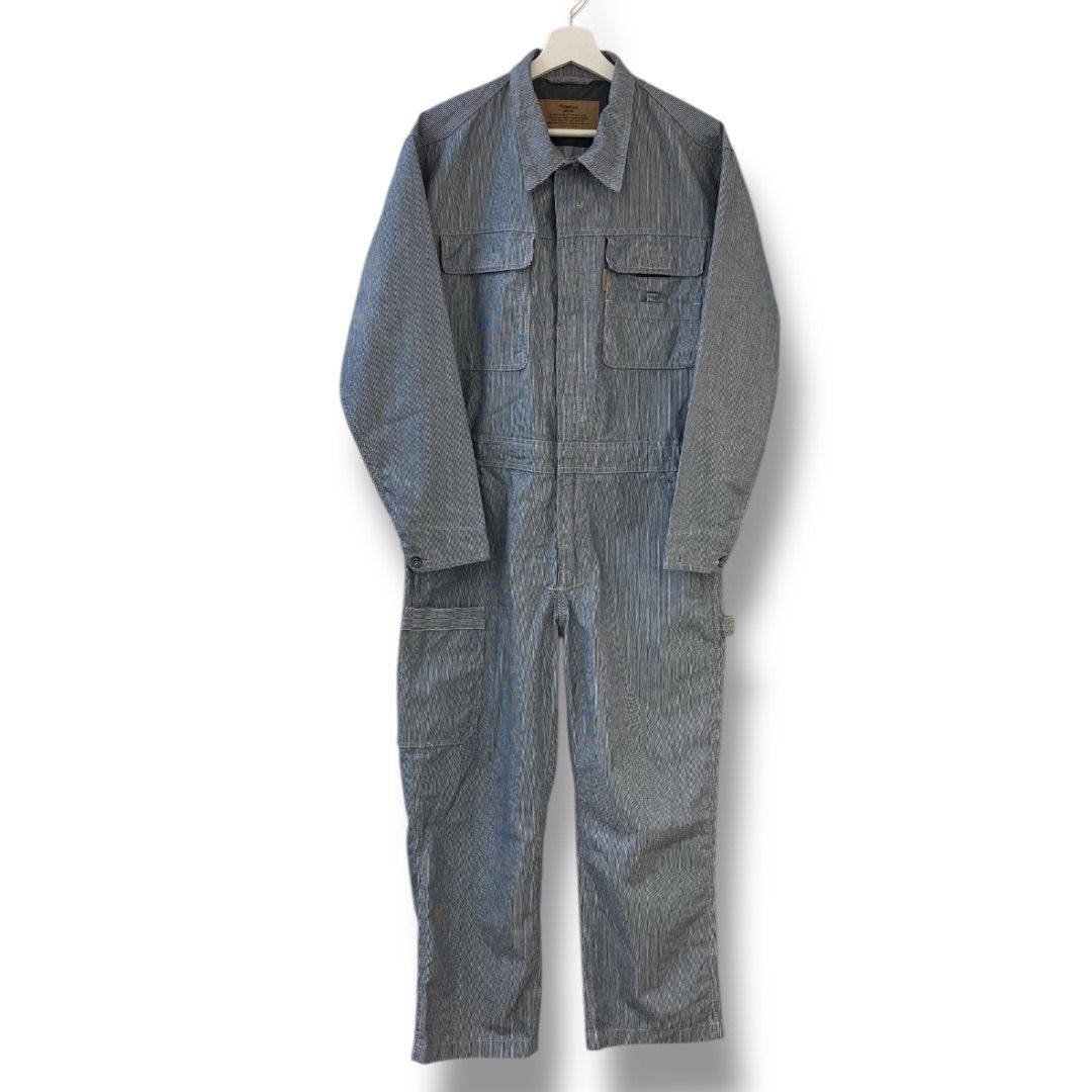 Field Core ヒッコリーストライプ ジャンプスーツ つなぎ NO DT001