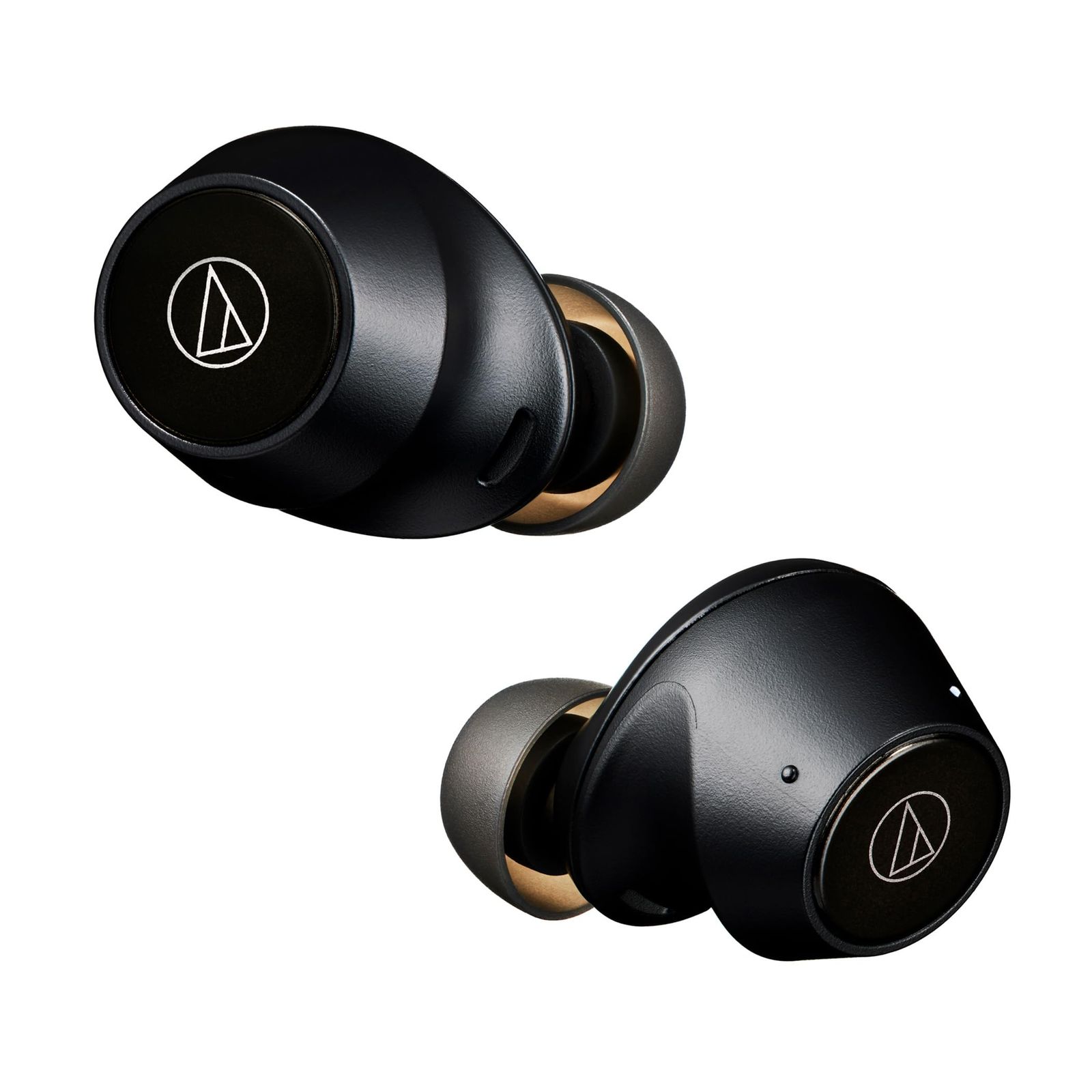 オーディオテクニカ ATH-CKS30TW BK ワイヤレスイヤホン bluetooth 完全ワイヤレスイヤホン|重低音 | IP55 防水防塵規格|マルチポイント対応|小型軽量 | 最大約20時間再生 | アプリ対応|ヒアスルー|低 ブラック 単品