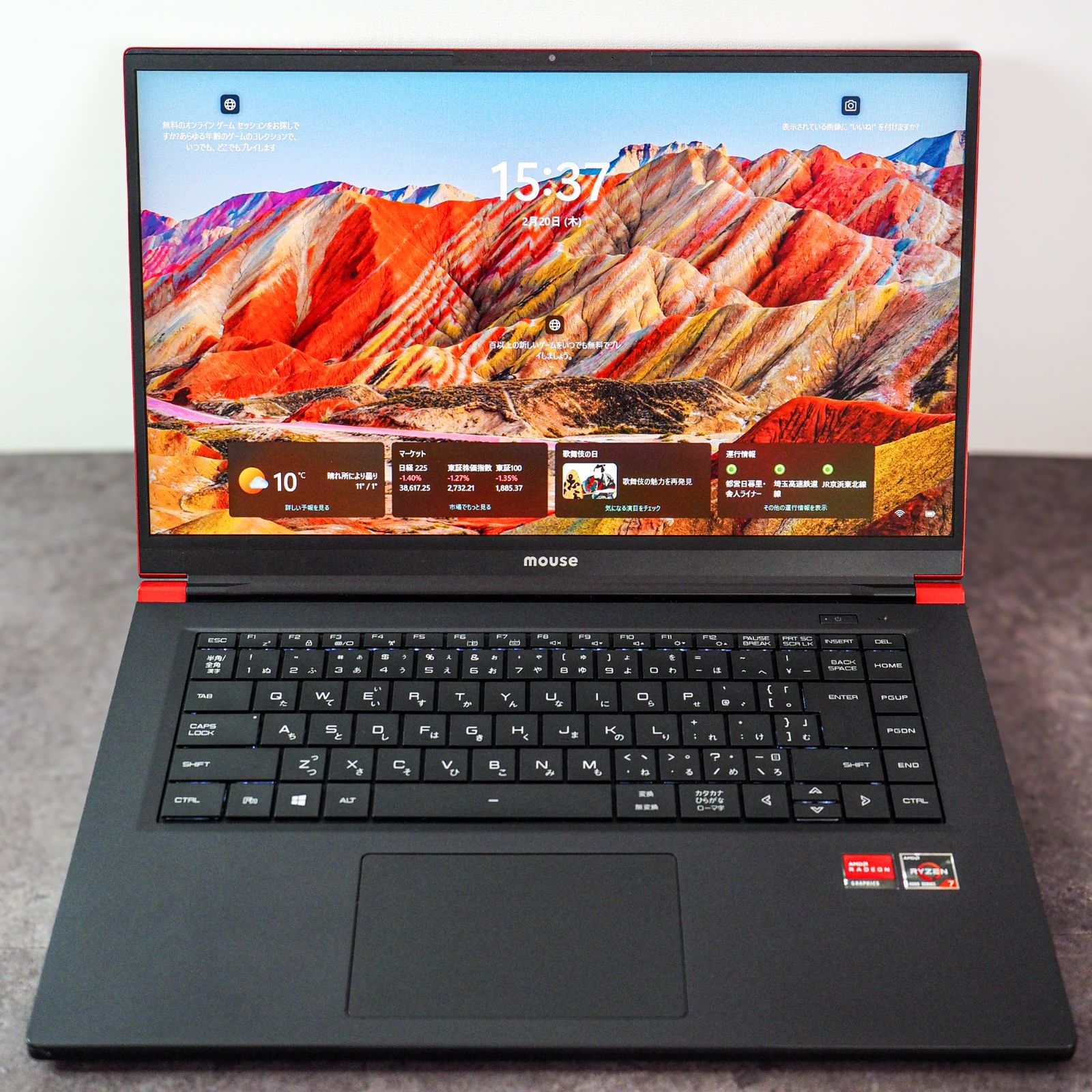 mouse X5-aR7 Ryzen 7 4800H 16GB 512GB Windowsノート本体 mouse X5