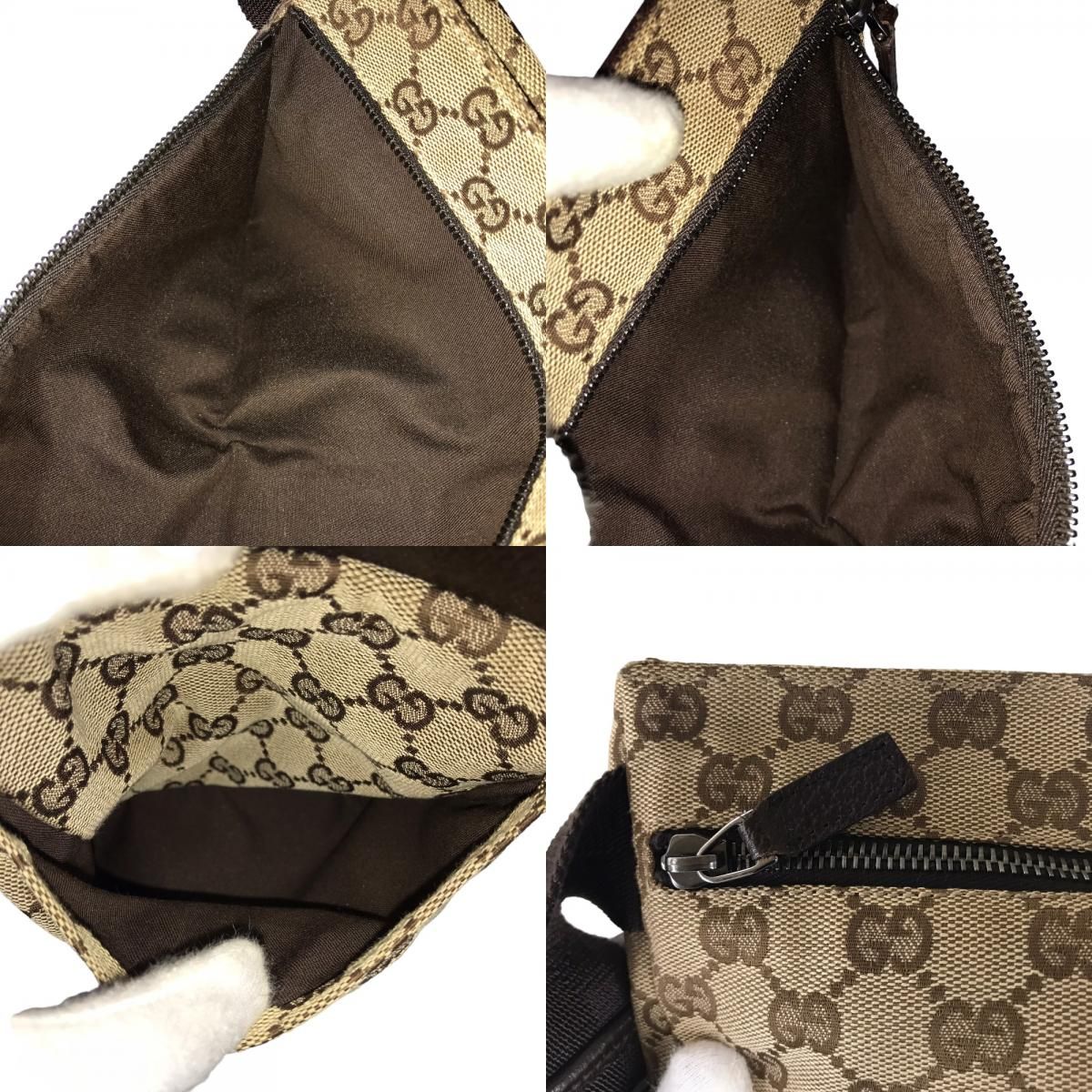 GUCCI グッチ ボディバッグ ウエストバッグ レディース GGキャンバス 