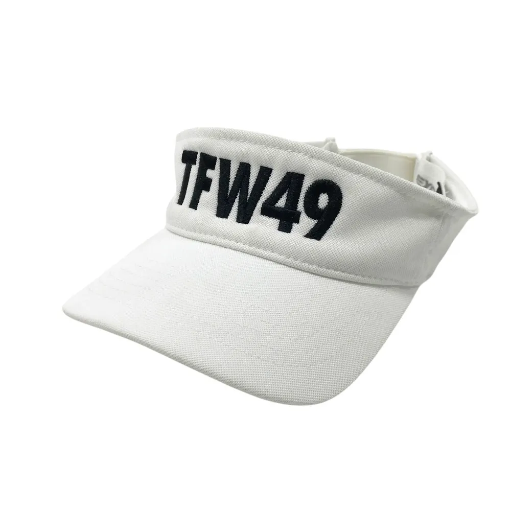 新品タグ付き⭐️2025 新作⭐️ TFW49サークルロゴ　バイザーS ブラック 新品タグ付き⭐️2025 新作⭐️ TFW49❤️サンバイザーSサイズ