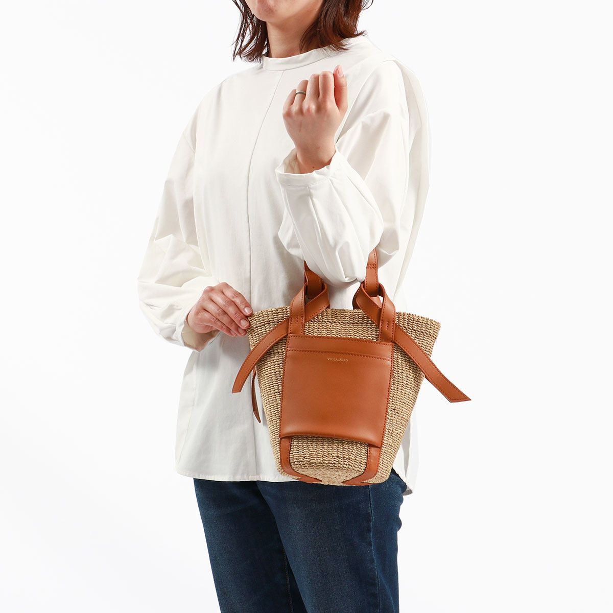 最終値下げ‼︎VIOLAd'ORO MIRO スクエアバスケット バッグ VIOLAd'ORO MIRO スクエアバスケット バッグ 最終値下げ‼︎VIOLAd'ORO