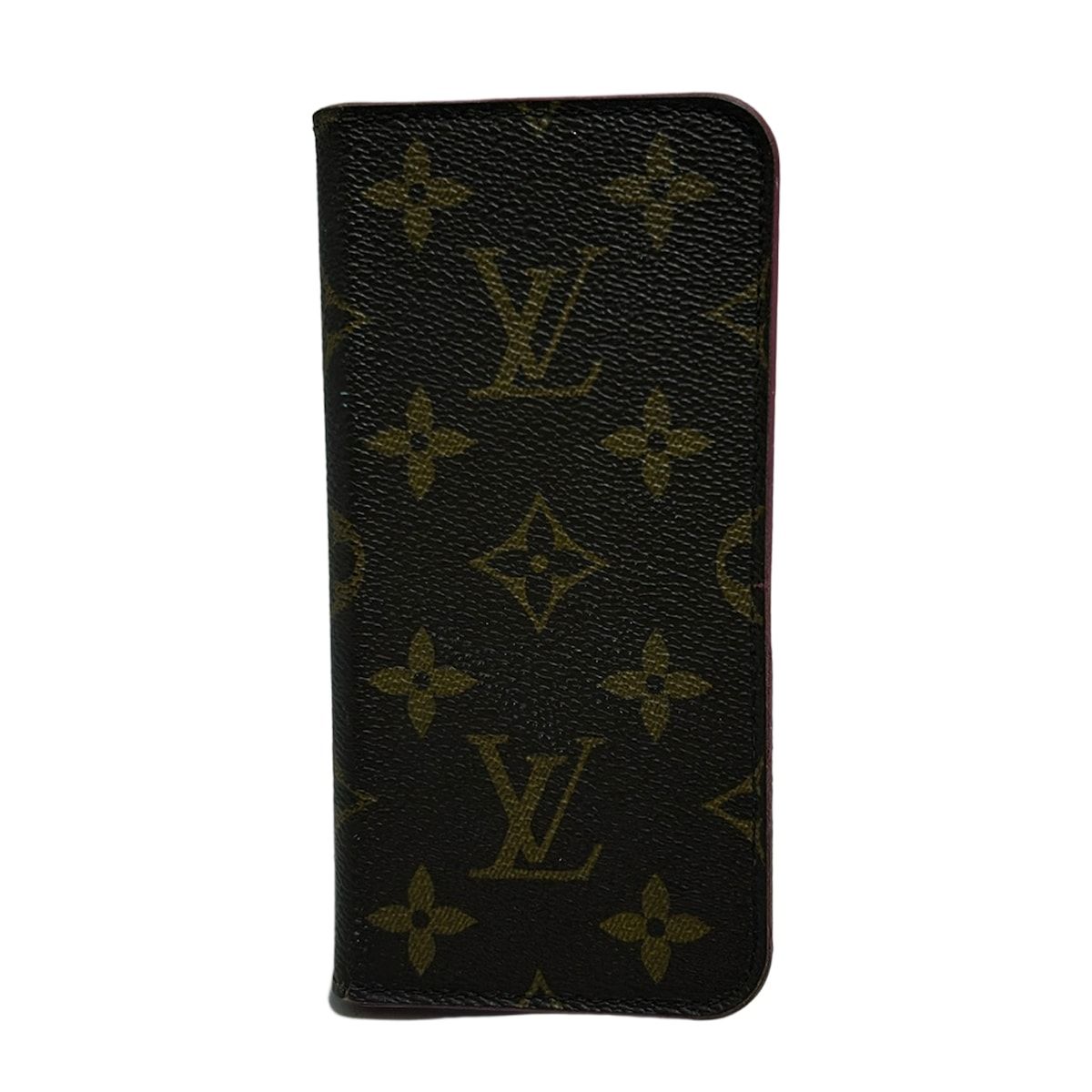 LOUIS VUITTON ルイヴィトン 携帯電話ケース モノグラム IPHONEXフォリオ M63444 ローズ iPhoneケース
