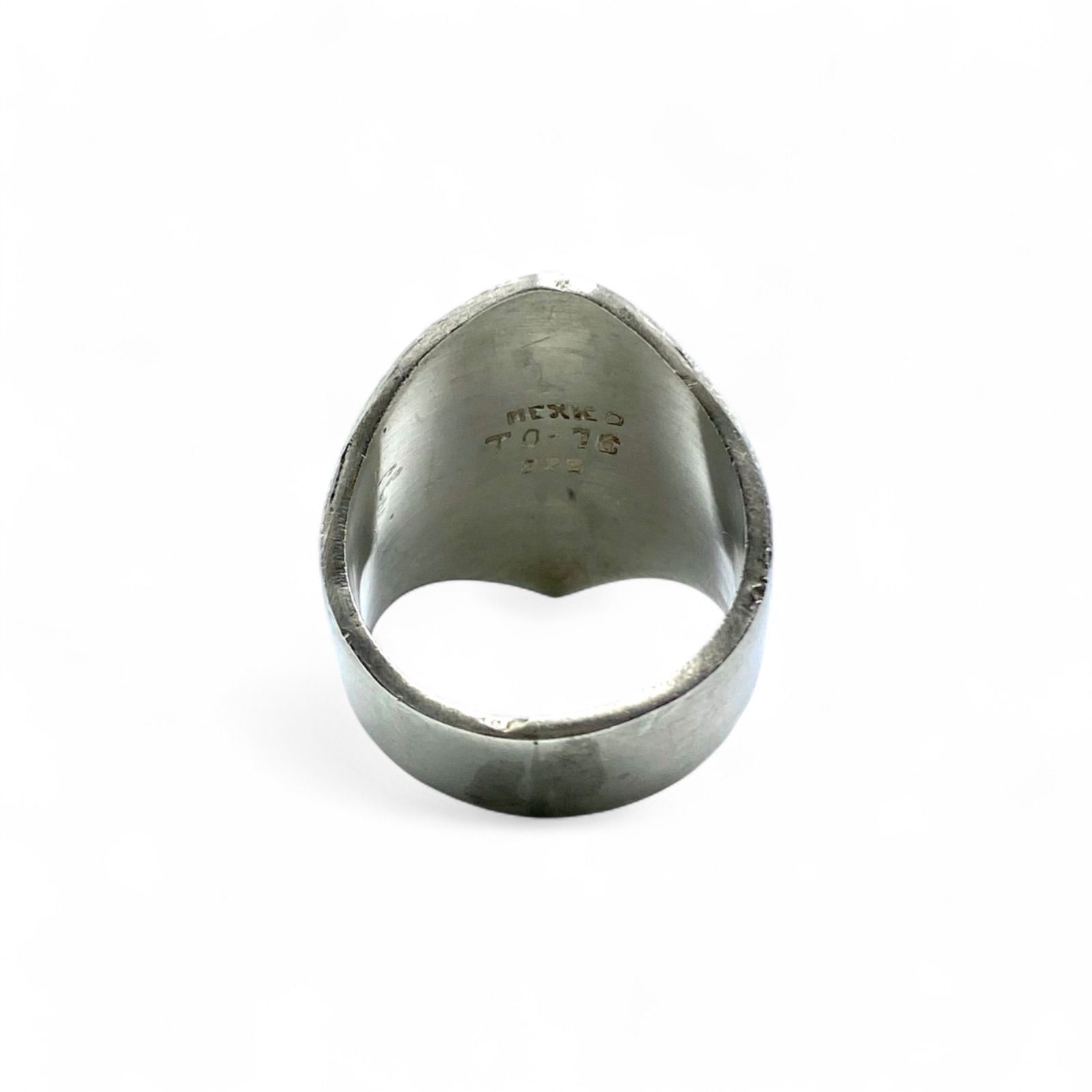 【至高MEXICO製】 Silver 925 刻印 リング 25号 チェーン 至高MEXICO製】 Silver 925 刻印 リング 25号 チェーン