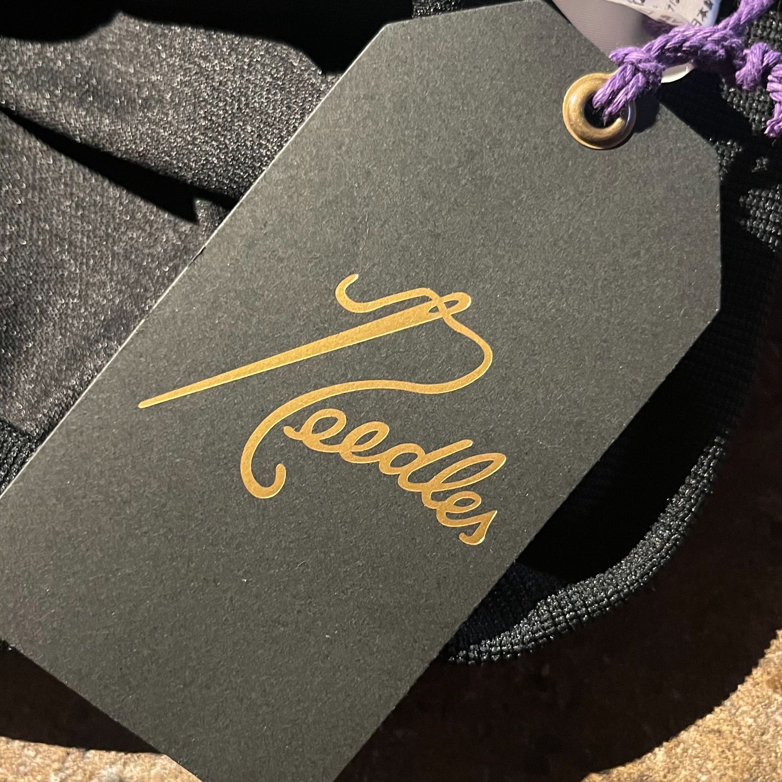 Needles Track Jacket Poly Smooth M ブラック/パープル ニードルス 