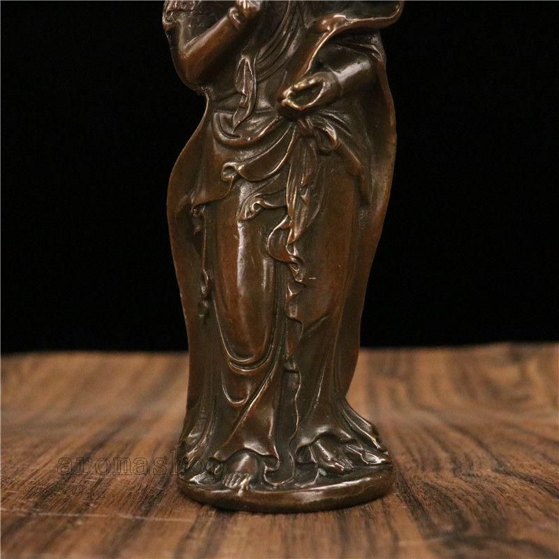 木彫り仏像-小仏 【大随求菩薩（だいずいきゅうぼさつ）】 柘植