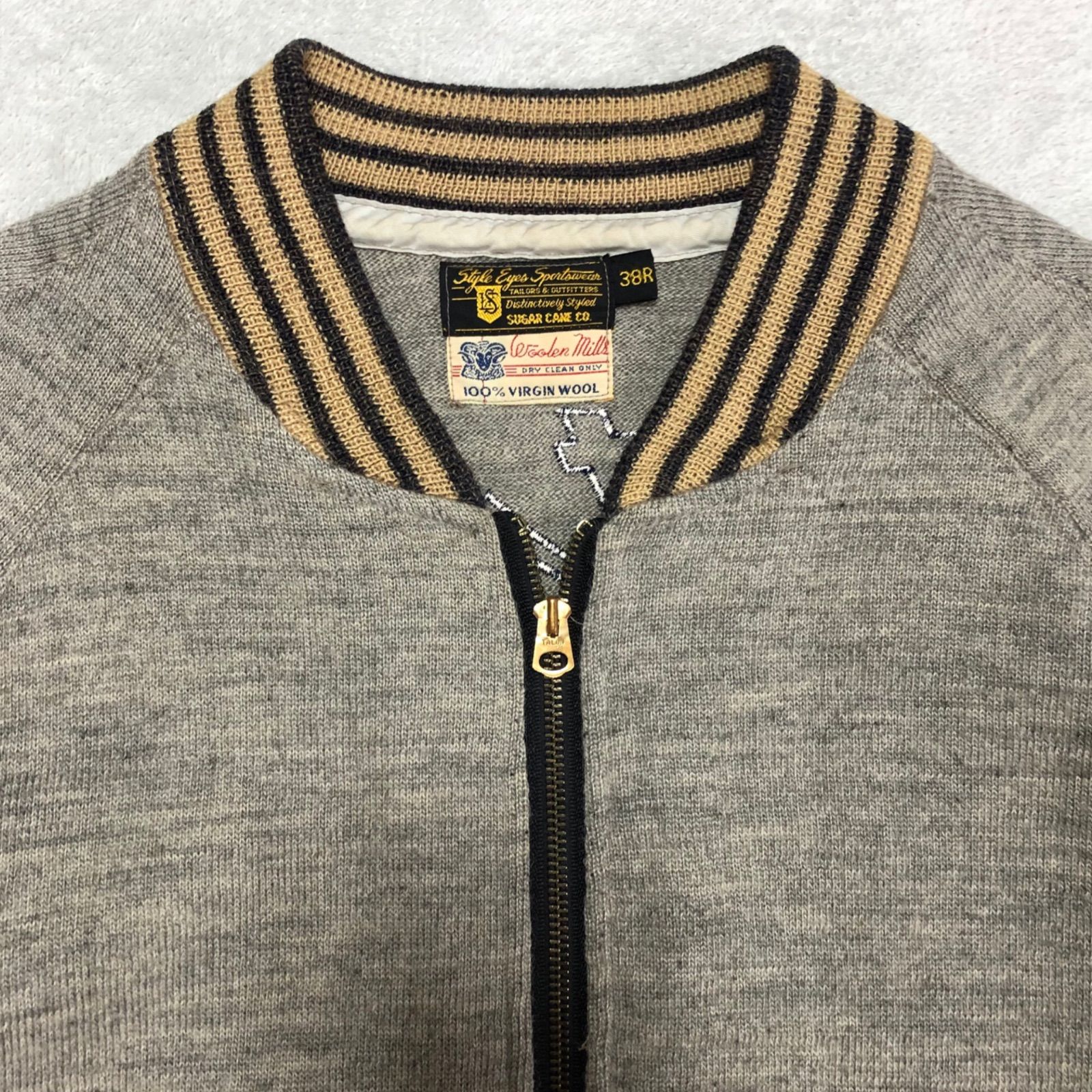 美品 希少 M 品番 style eyes バーシティ ジャケット 38 アワード フル 